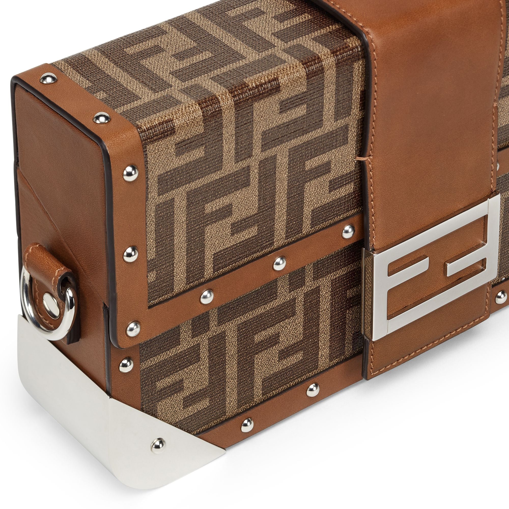 Men's Regular Baguette Trunk - Mogano Panna + Cuoio + Palladium - Image 5