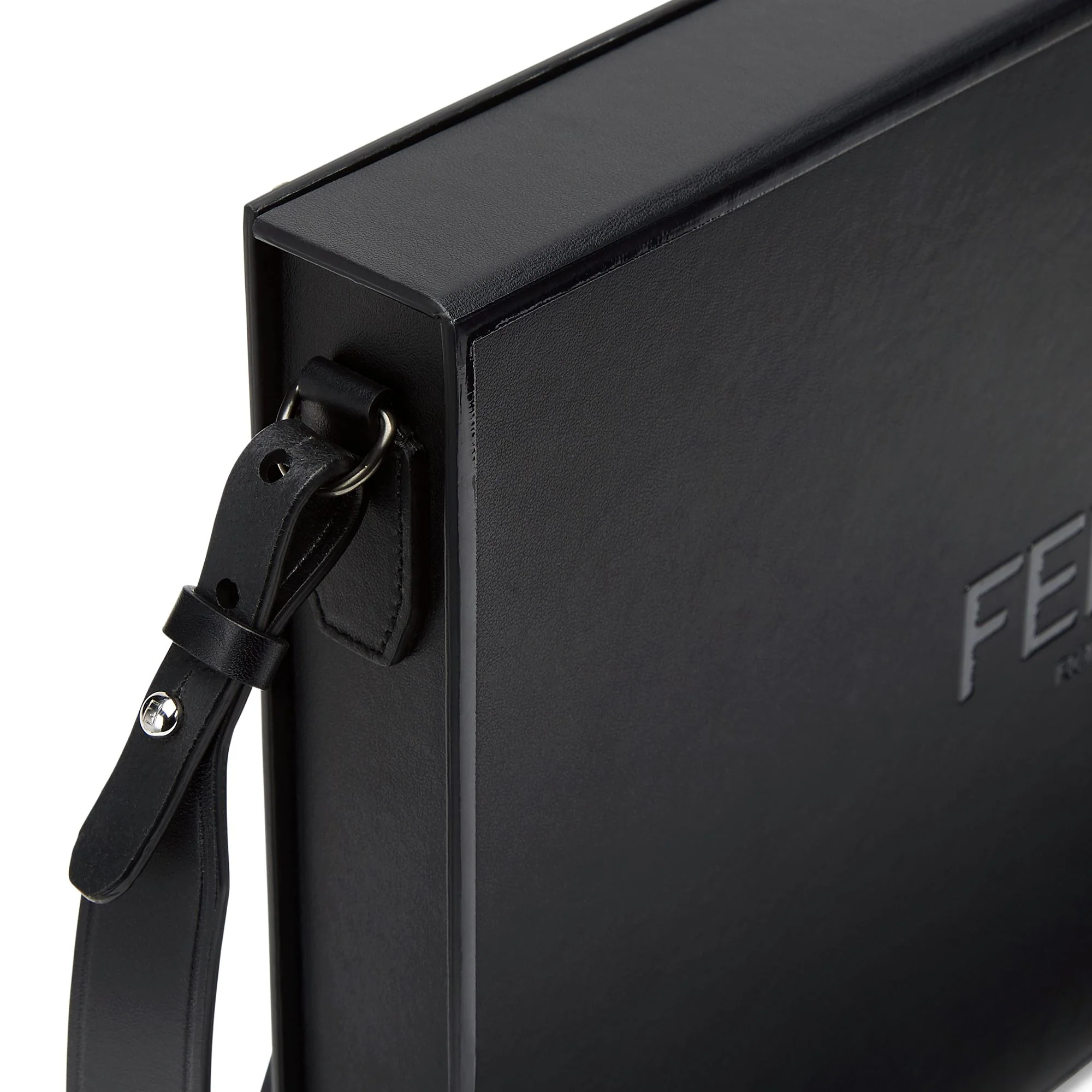 Men's Fendi Pack Messenger Box - Black + Satin Rutenium Ultra Black - Image 5