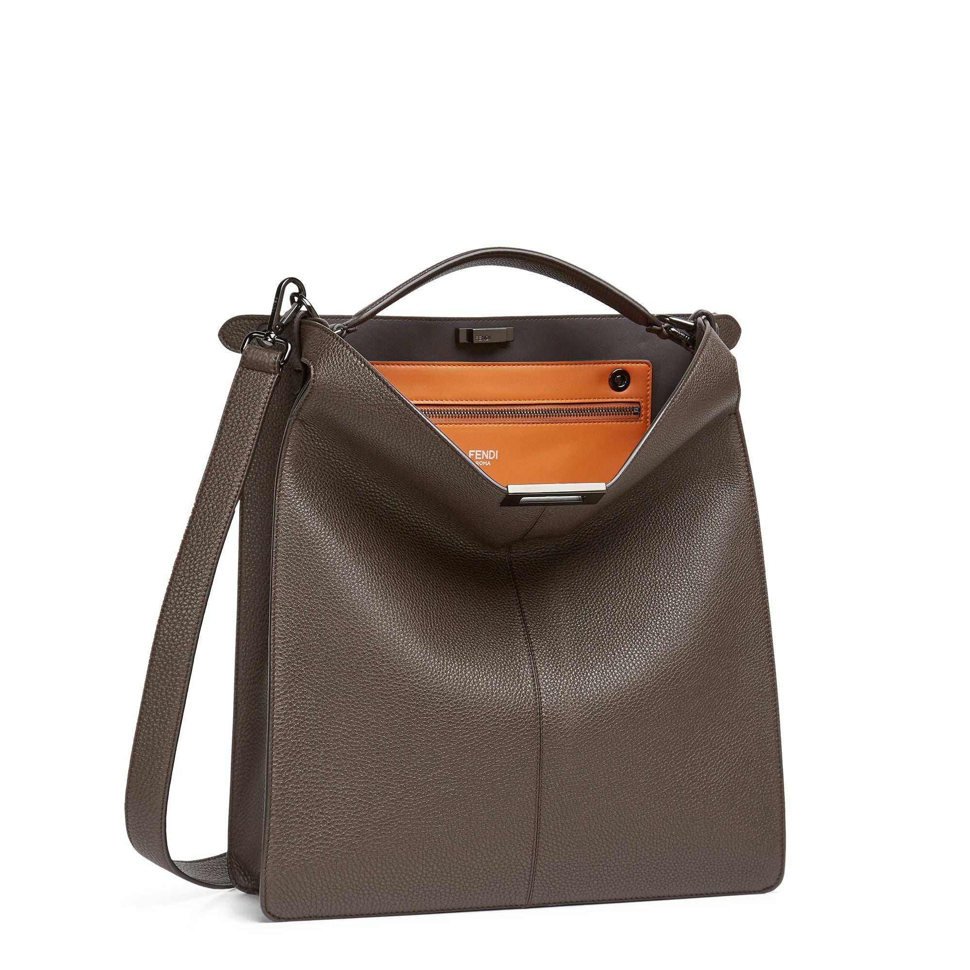 Men's Peekaboo ISeeU Tote - Ebony + Brandy + Tobacco / Mr + Double Black Matt Ruthenium - Image 4