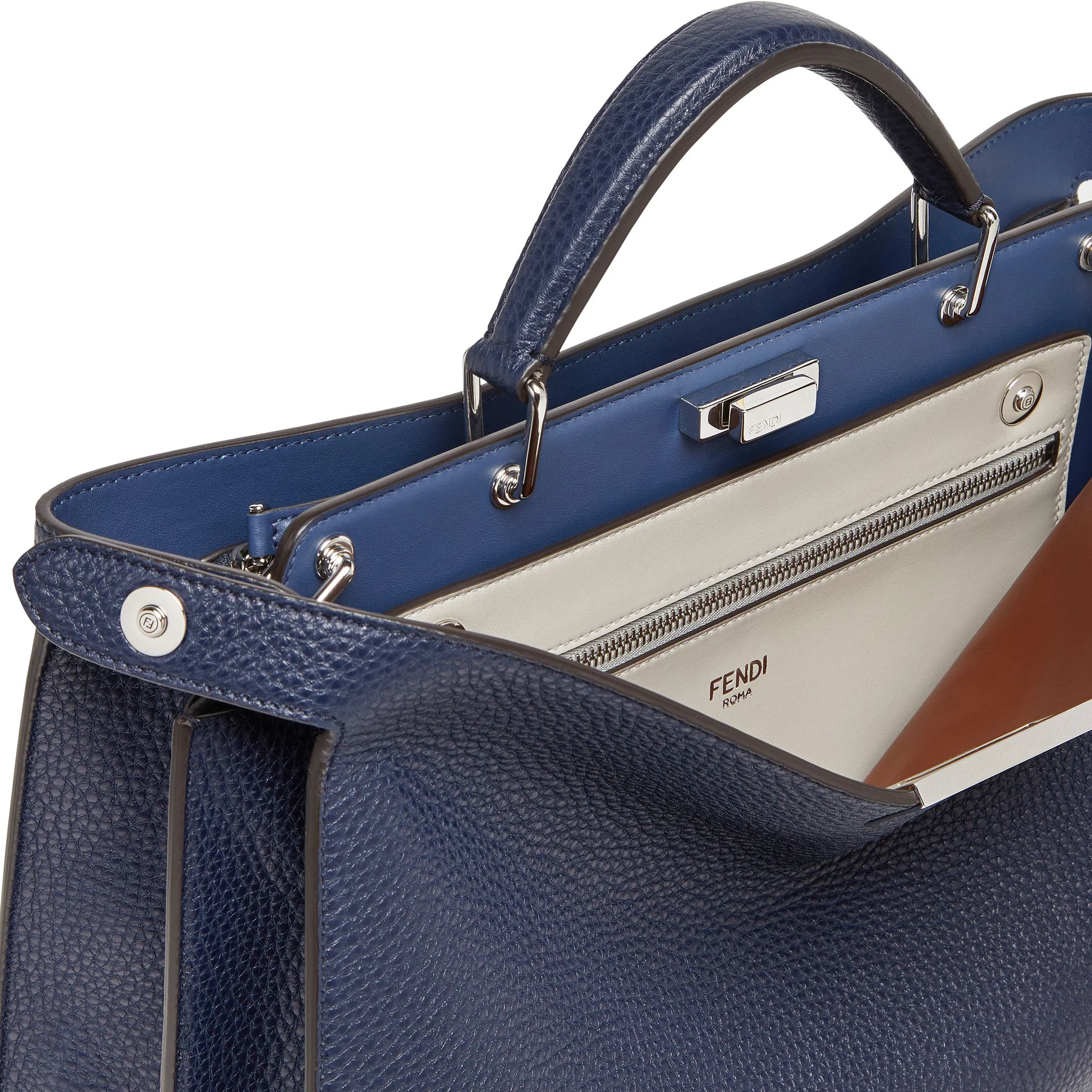 Men's Peekaboo ISeeU Medium - Night Blue + Dark Blue + Porcelain + Tobacco / Moro + Palladium - Image 6