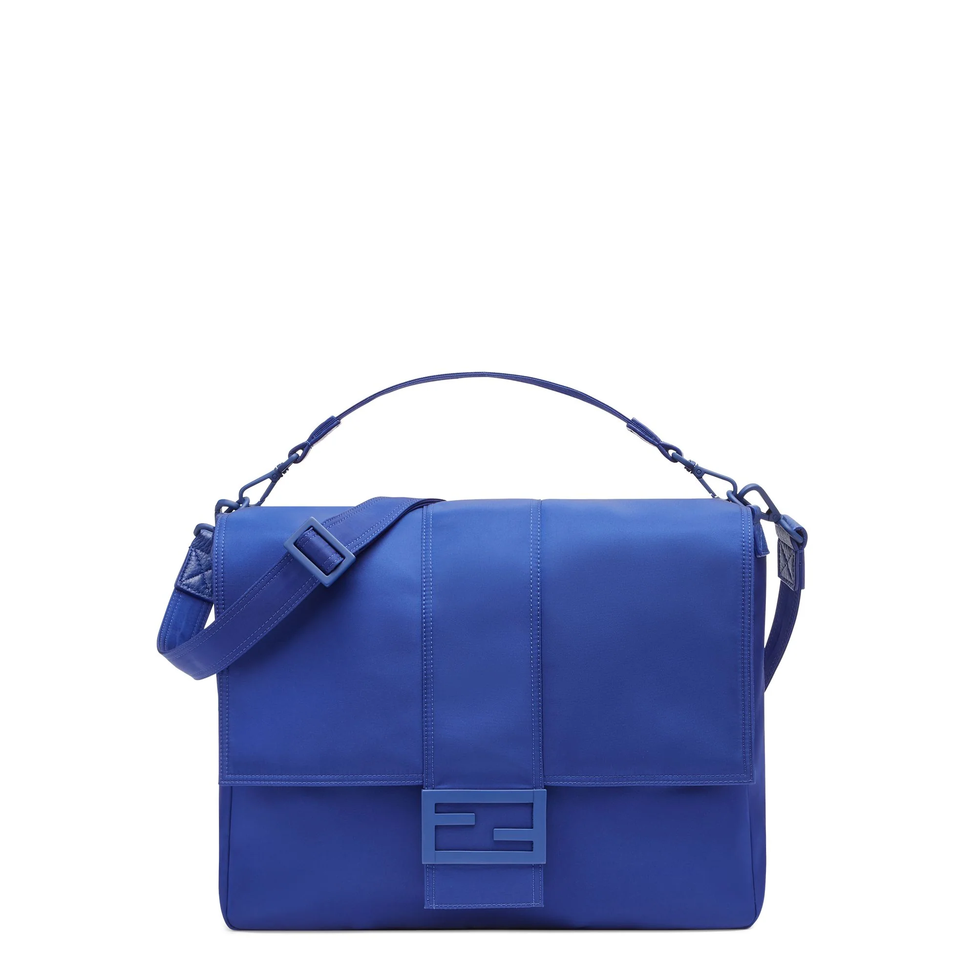 Men's Large Messanger Baguette - Blue Neon
