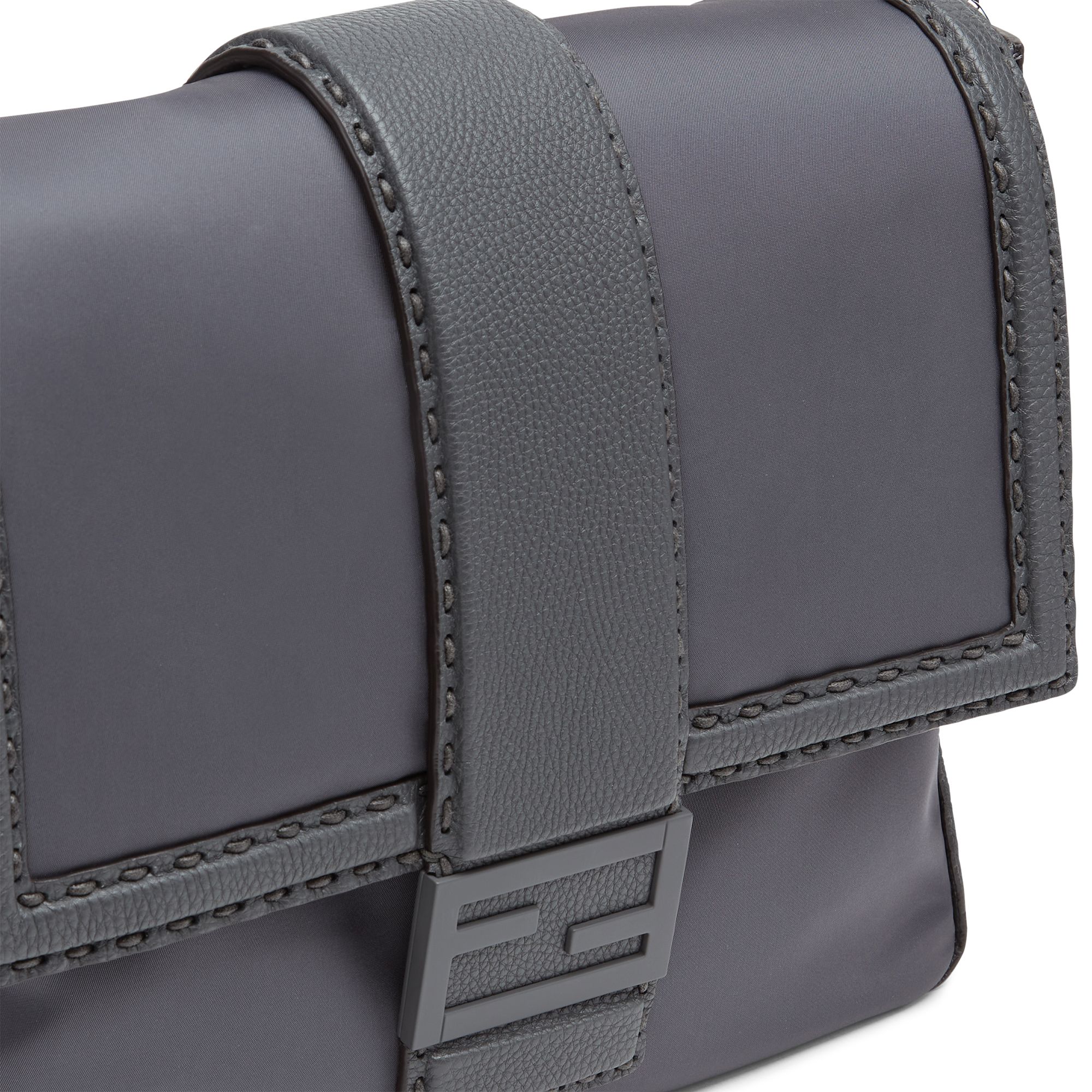 Men's Large Messanger Baguette - Mud + Asphalt + Palladium / Asphalt - Image 5