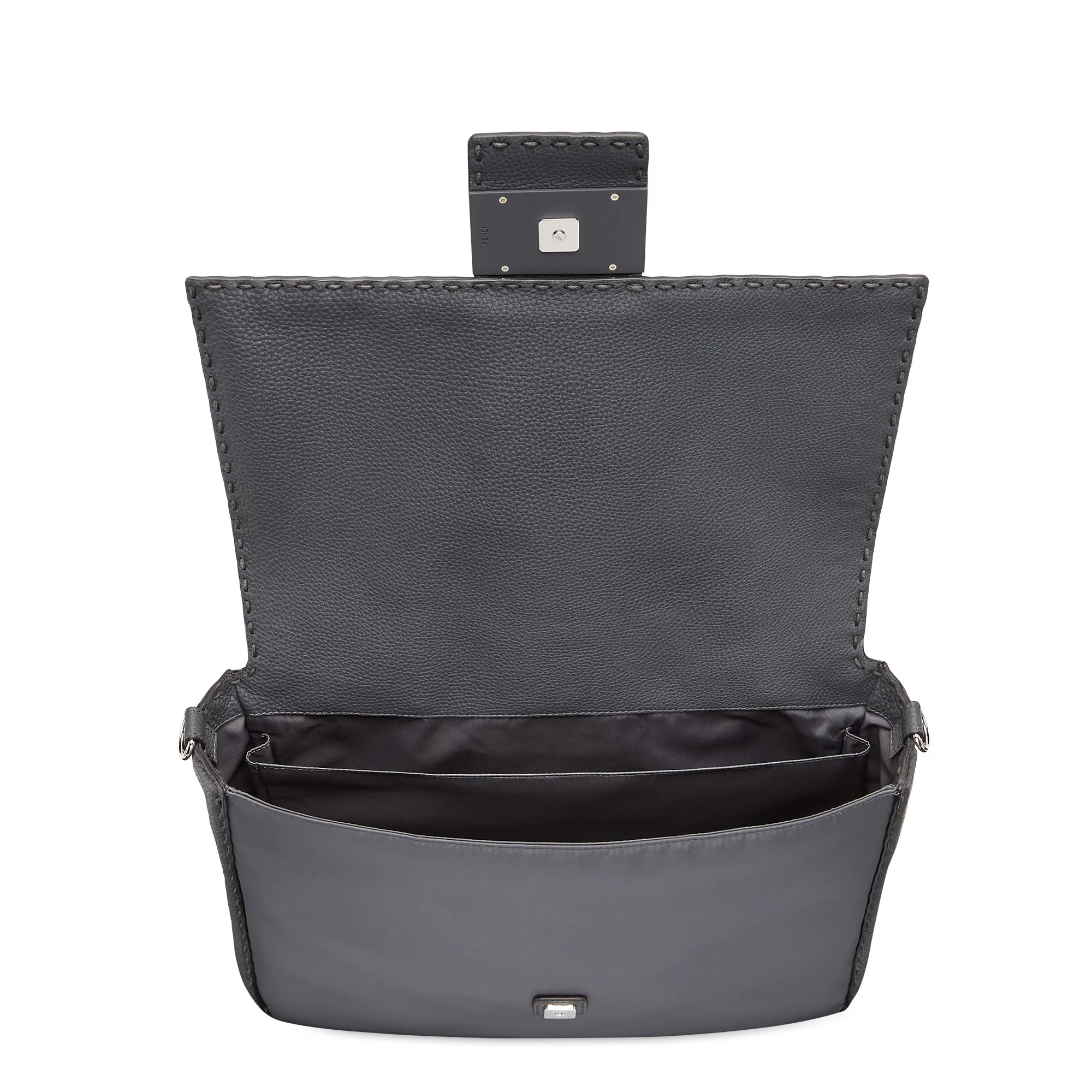 Men's Large Messanger Baguette - Mud + Asphalt + Palladium / Asphalt - Image 4