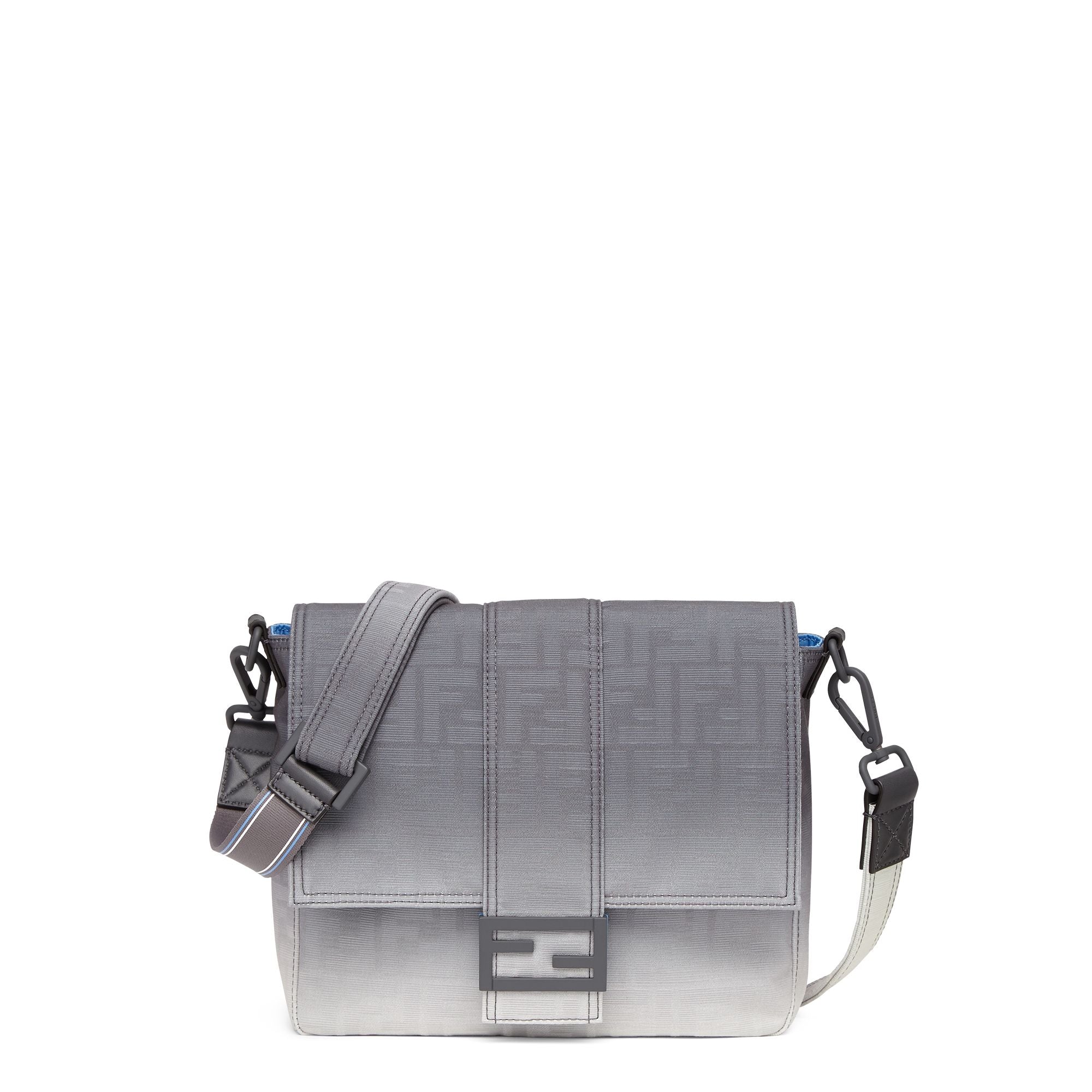 Men's Medium Messanger Baguette - Asphalt / White + Asphalt + Palladium