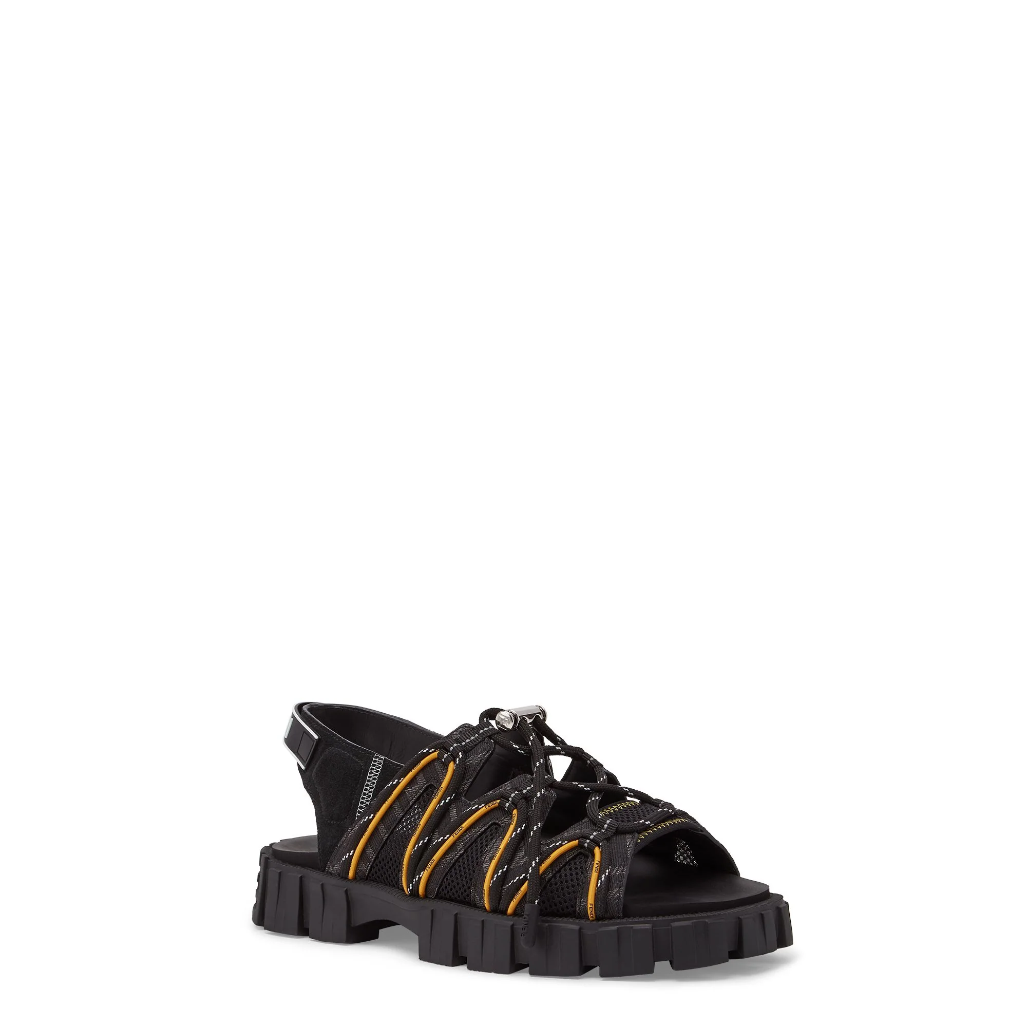 Men's Fendi Force Sandalo - Black + Grey.Black + Black - Image 2
