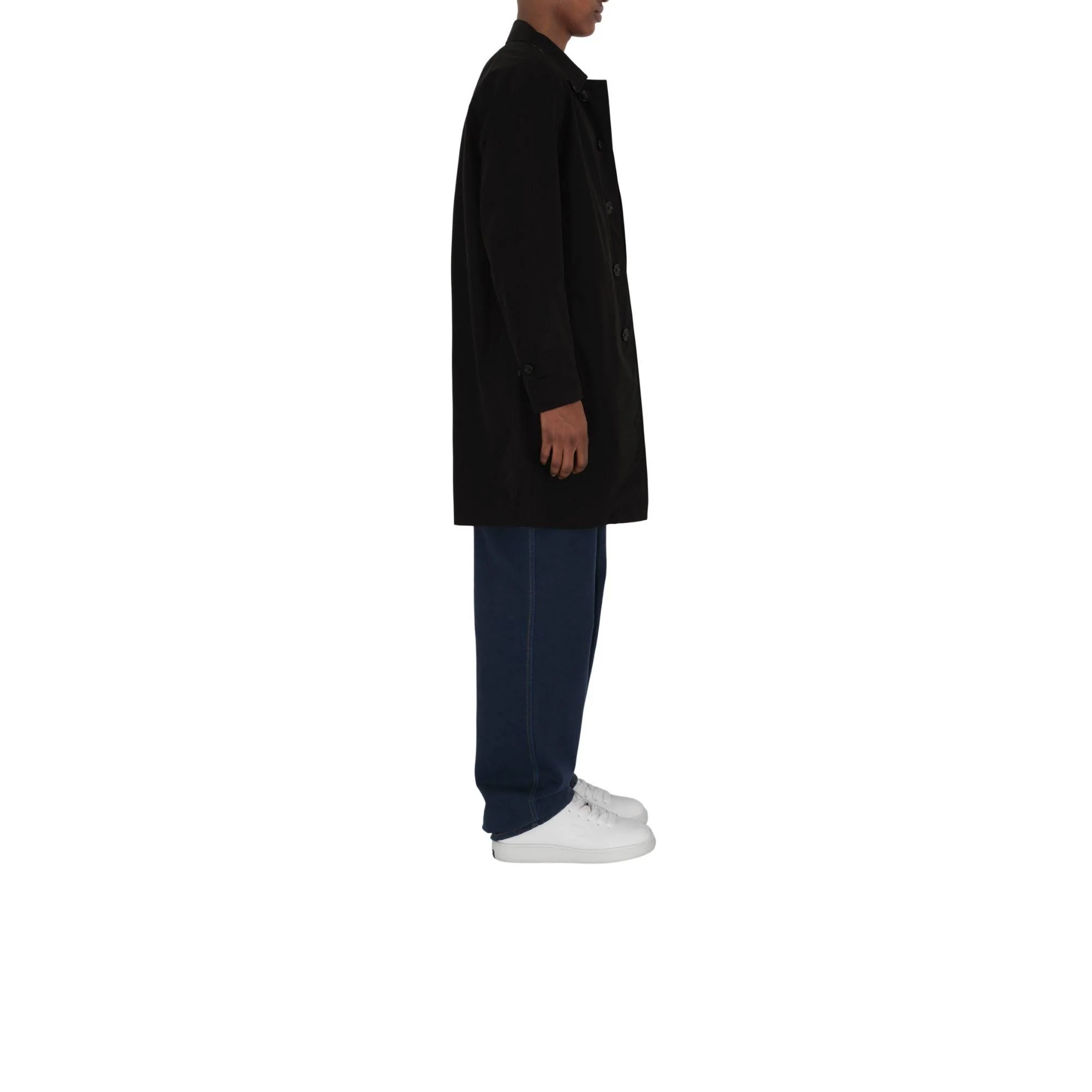 Mid-length Lightweight Camden Car Coat - Black - Image 3
