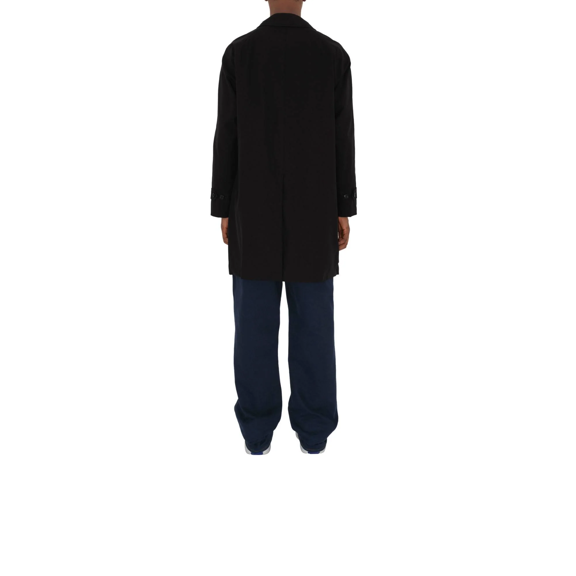 Mid-length Lightweight Camden Car Coat - Black - Image 4
