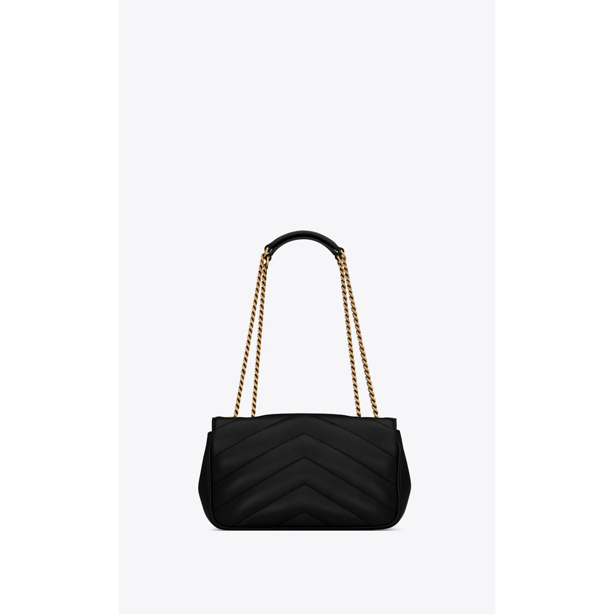 Small Loulou Chain Bag - Nero - Image 2