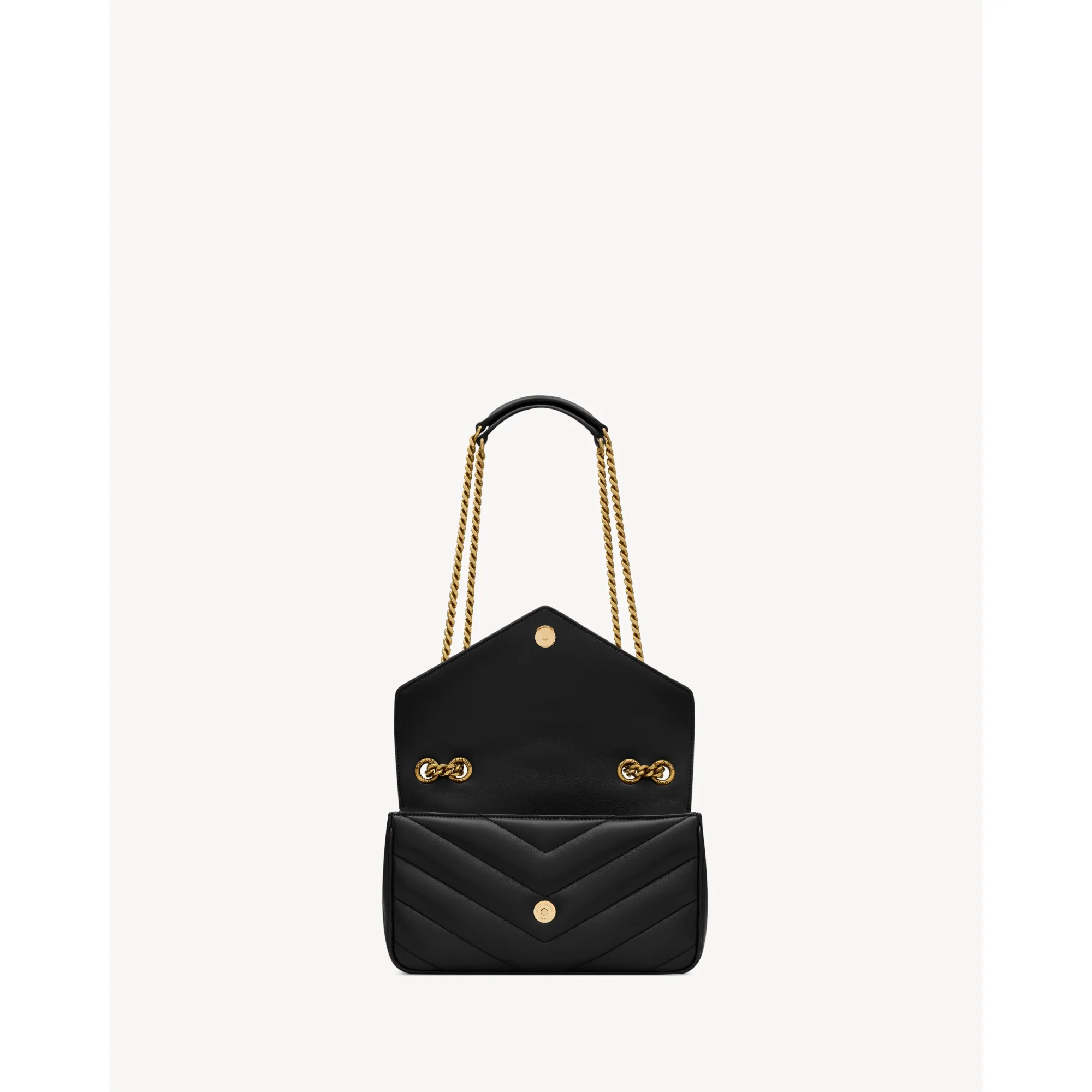 Small Loulou Chain Bag - Nero - Image 4