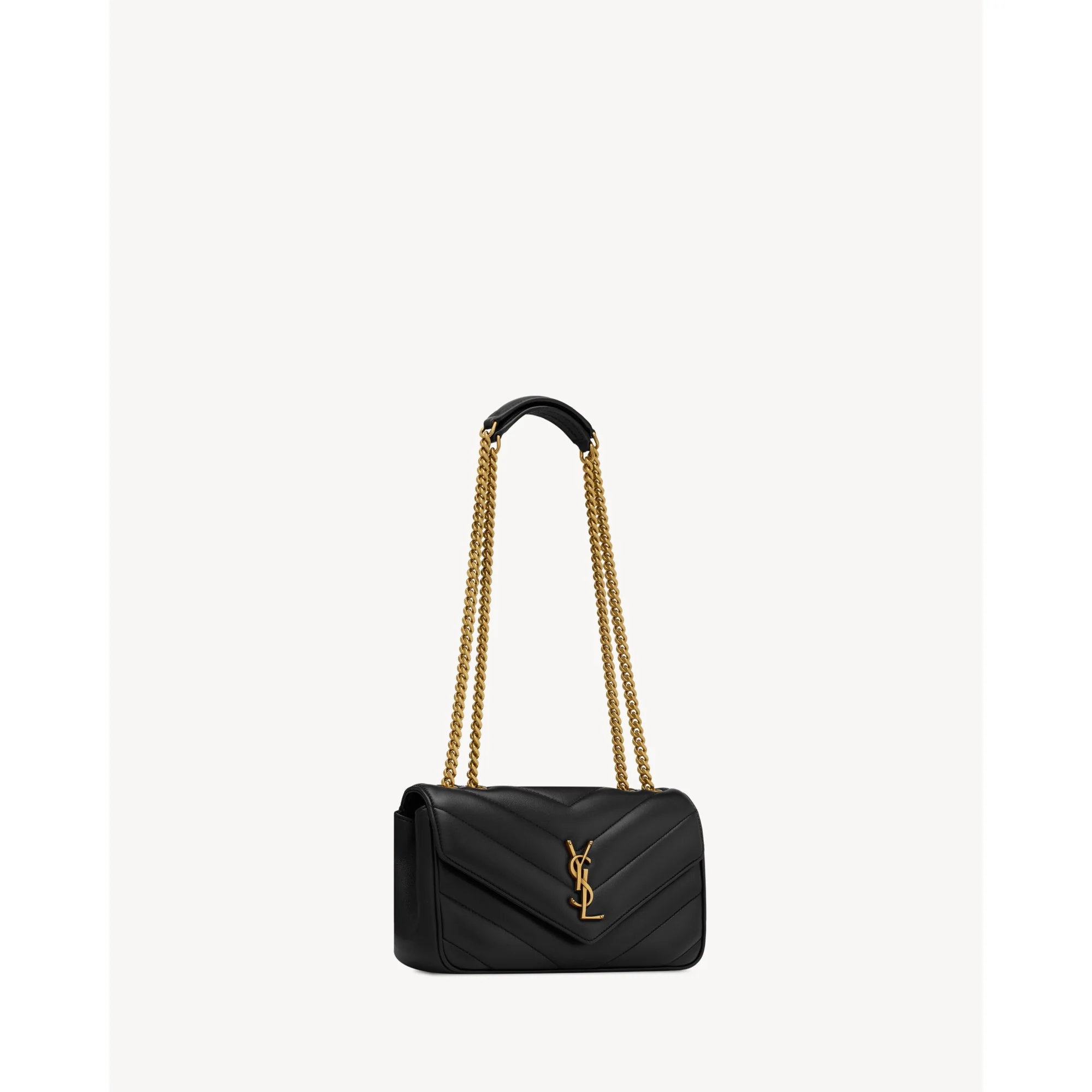 Small Loulou Chain Bag - Nero - Image 6