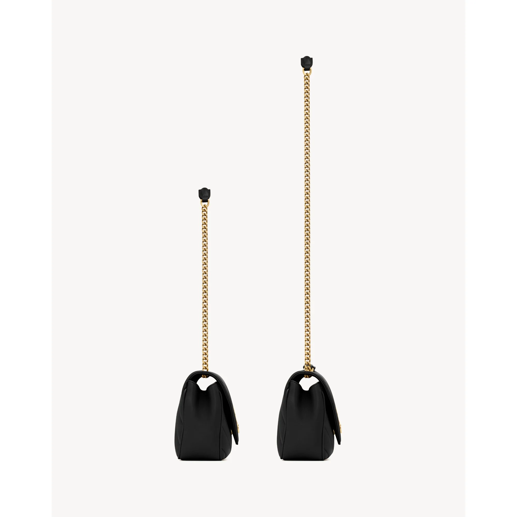 Small Loulou Chain Bag - Nero - Image 3
