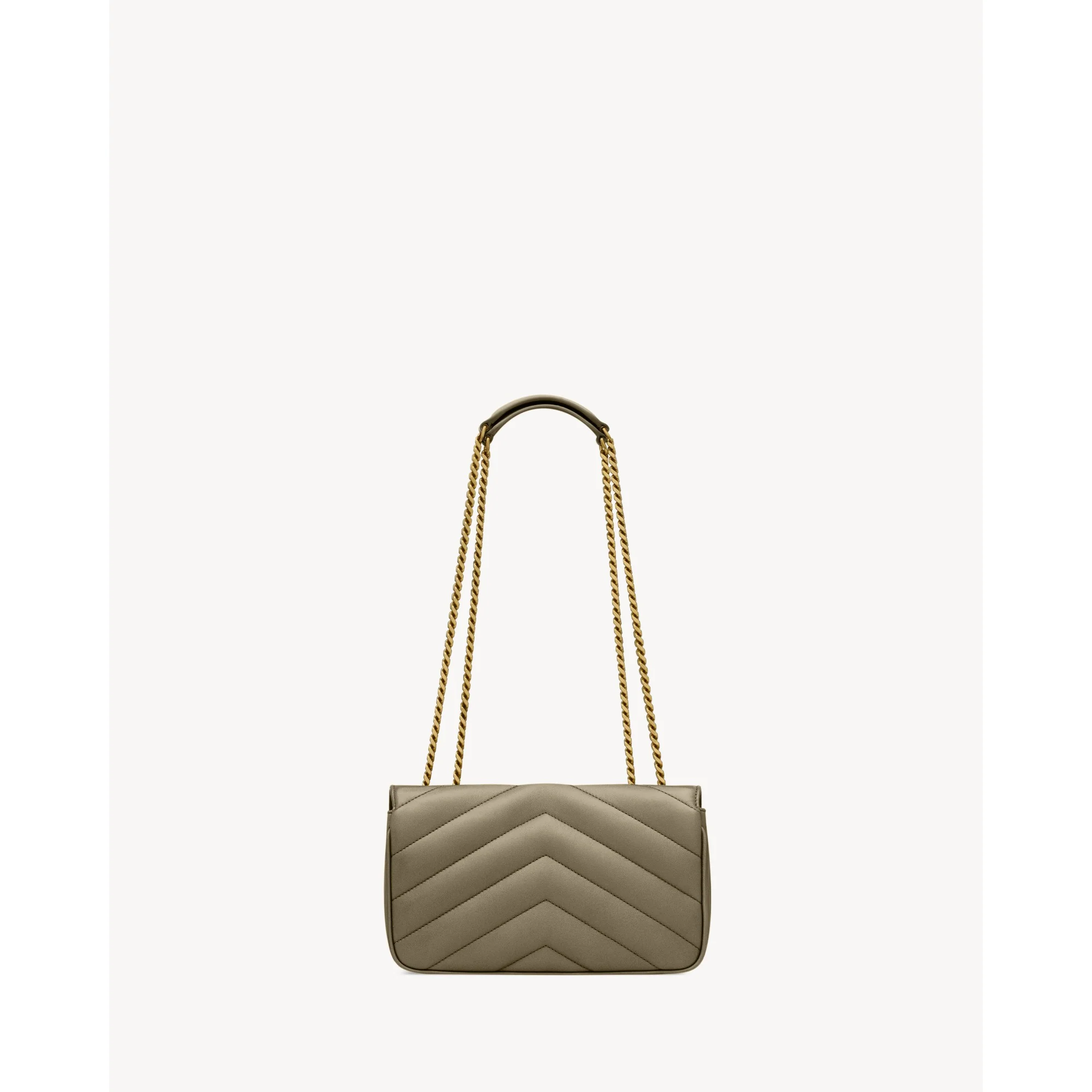 Small Loulou Chain Bag - Dark Strong Moss - Image 2