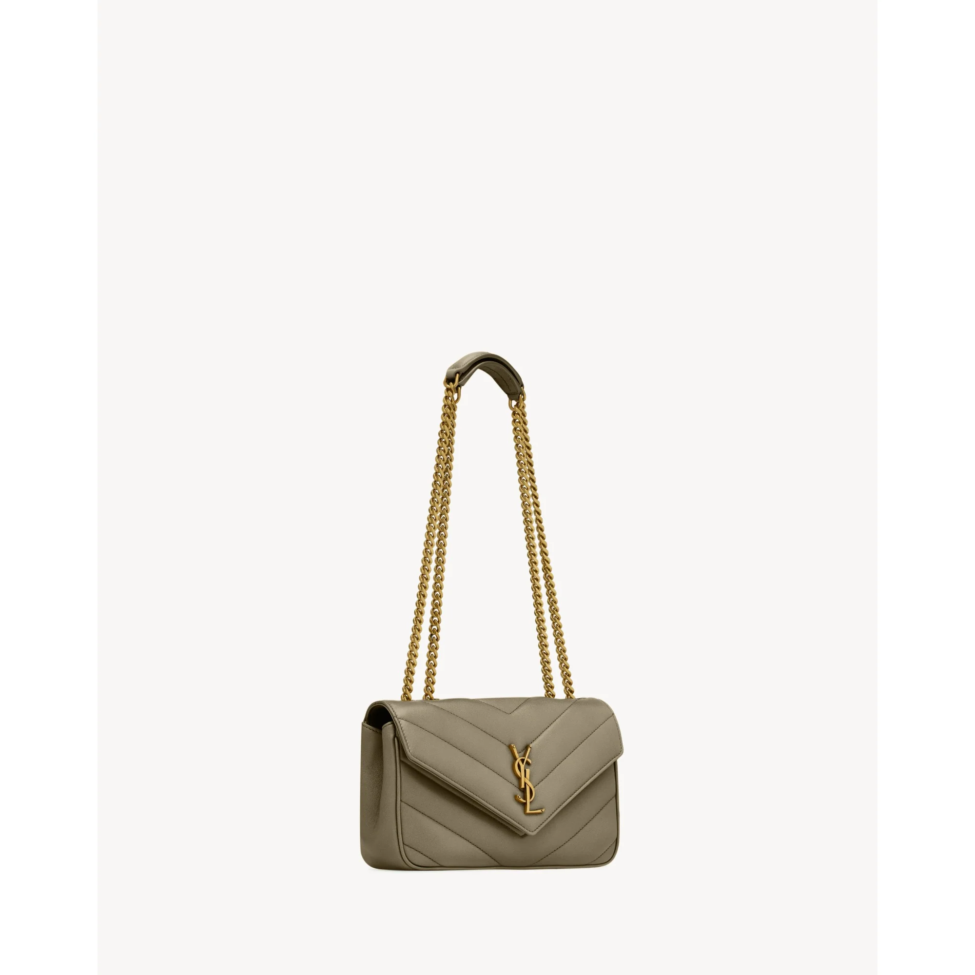 Small Loulou Chain Bag - Dark Strong Moss - Image 6