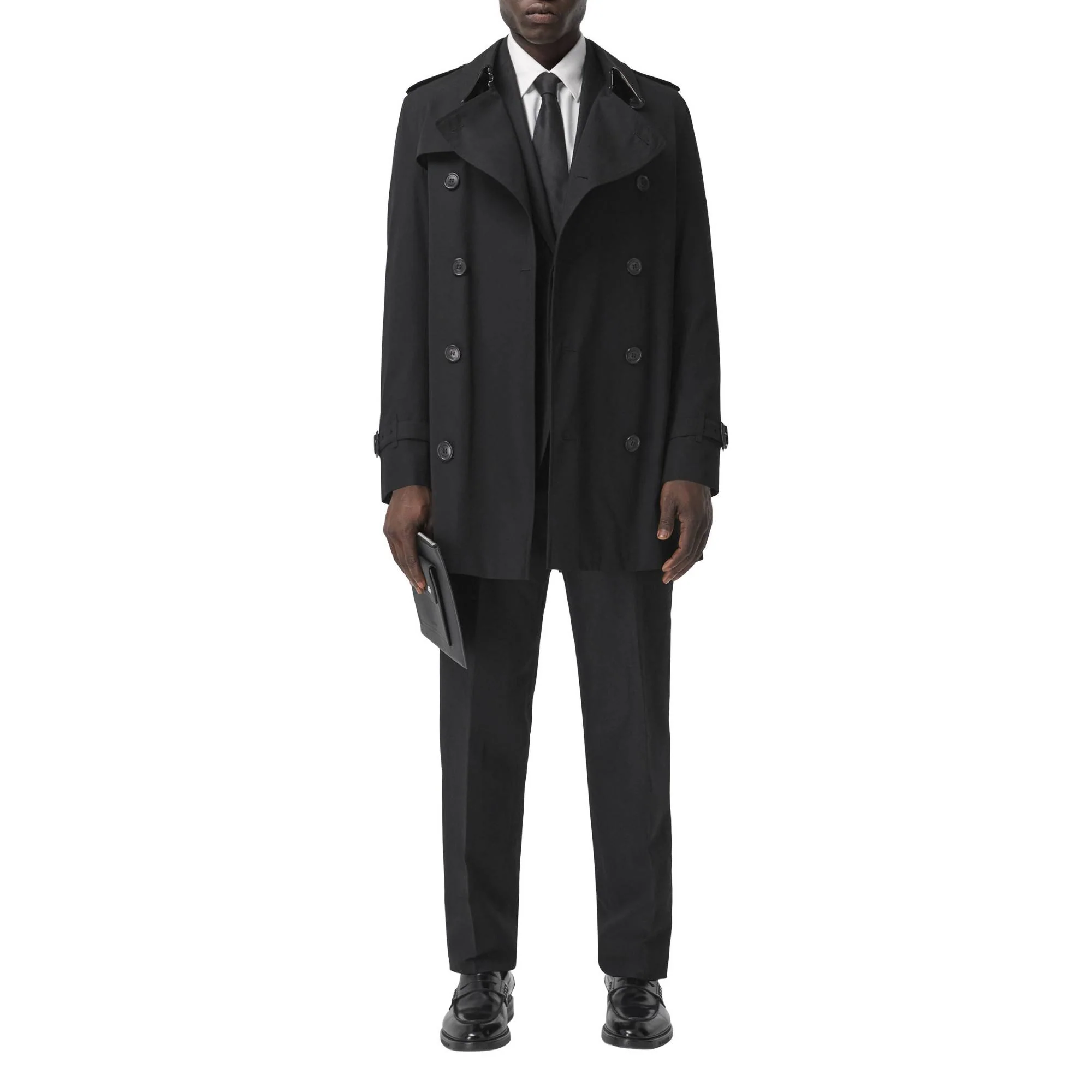 The Short Wimbledon Trench Coat - Black - Image 2