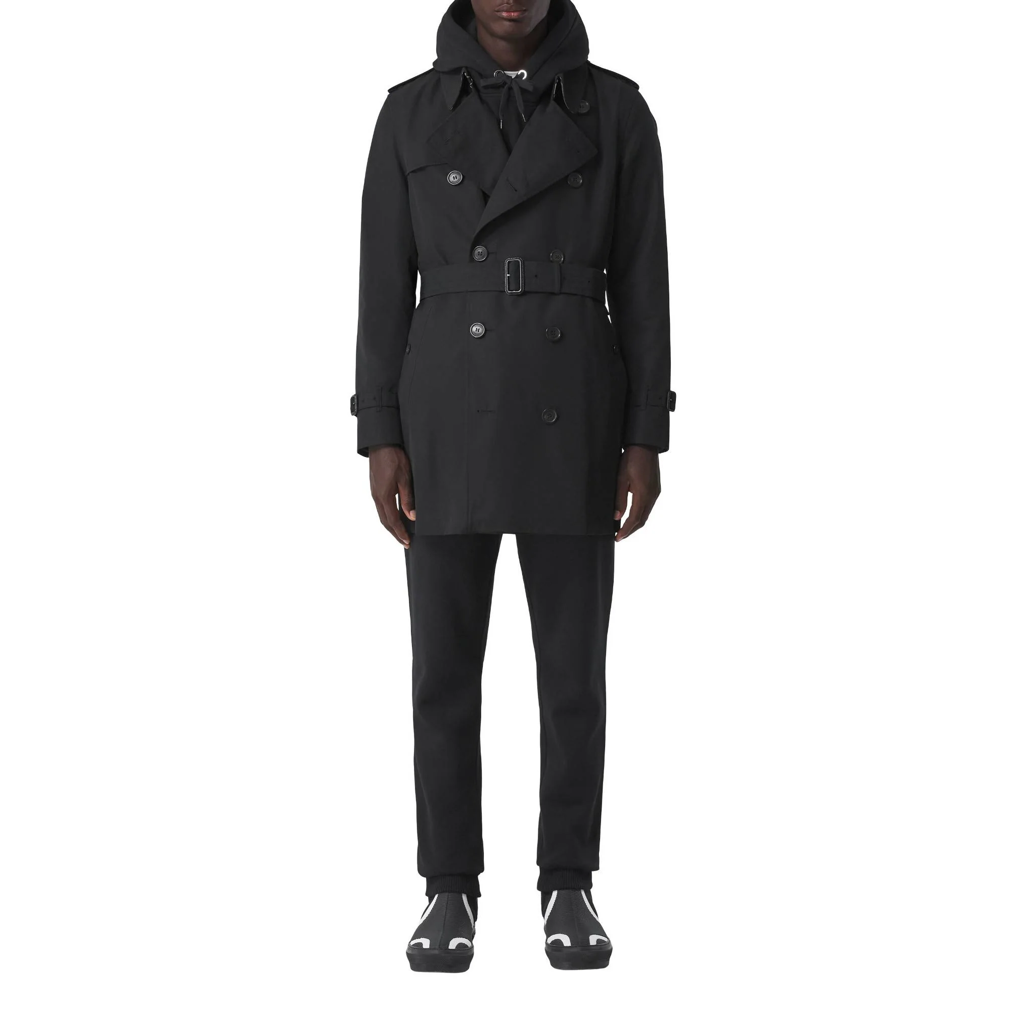 The Short Wimbledon Trench Coat - Black - Image 5