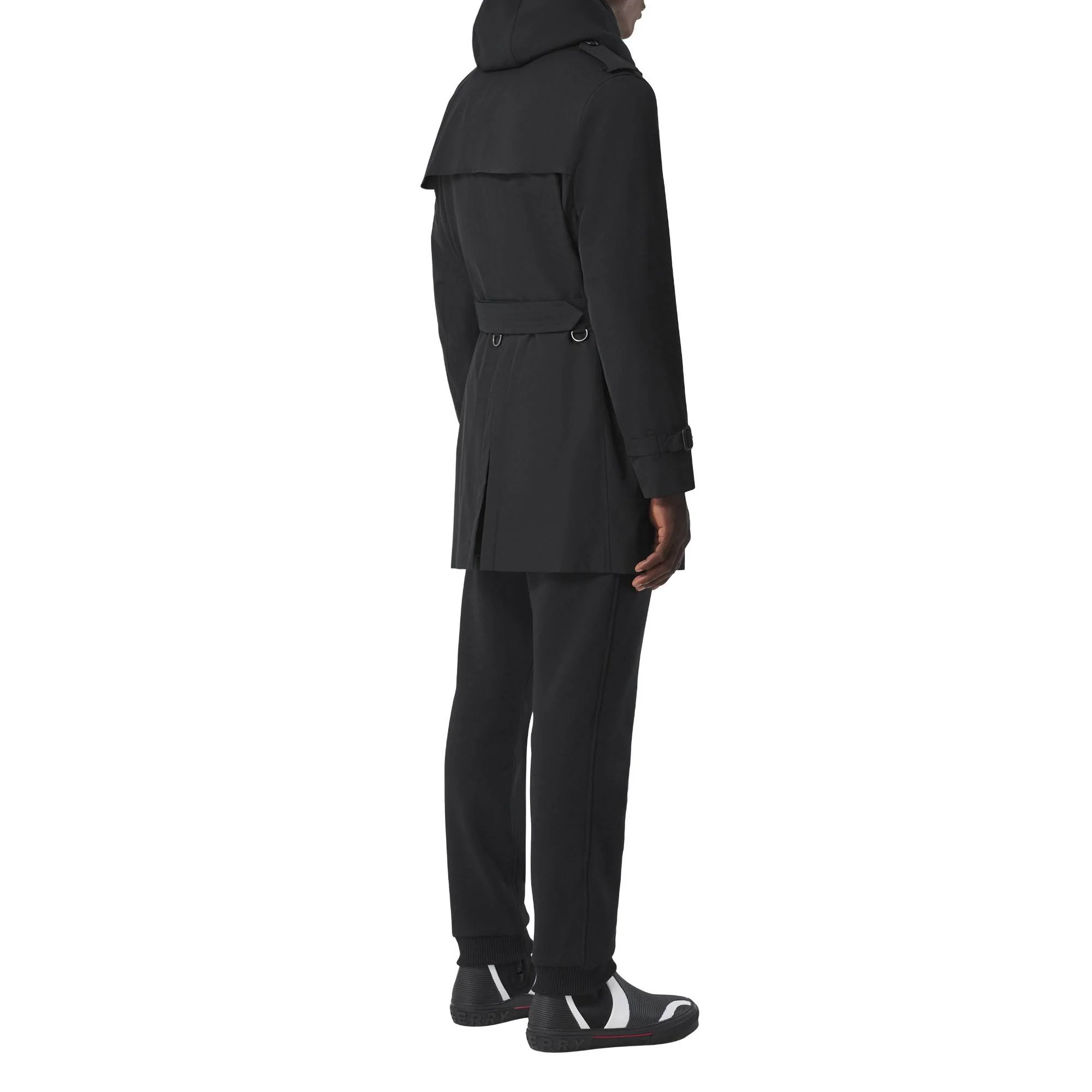 The Short Wimbledon Trench Coat - Black - Image 6