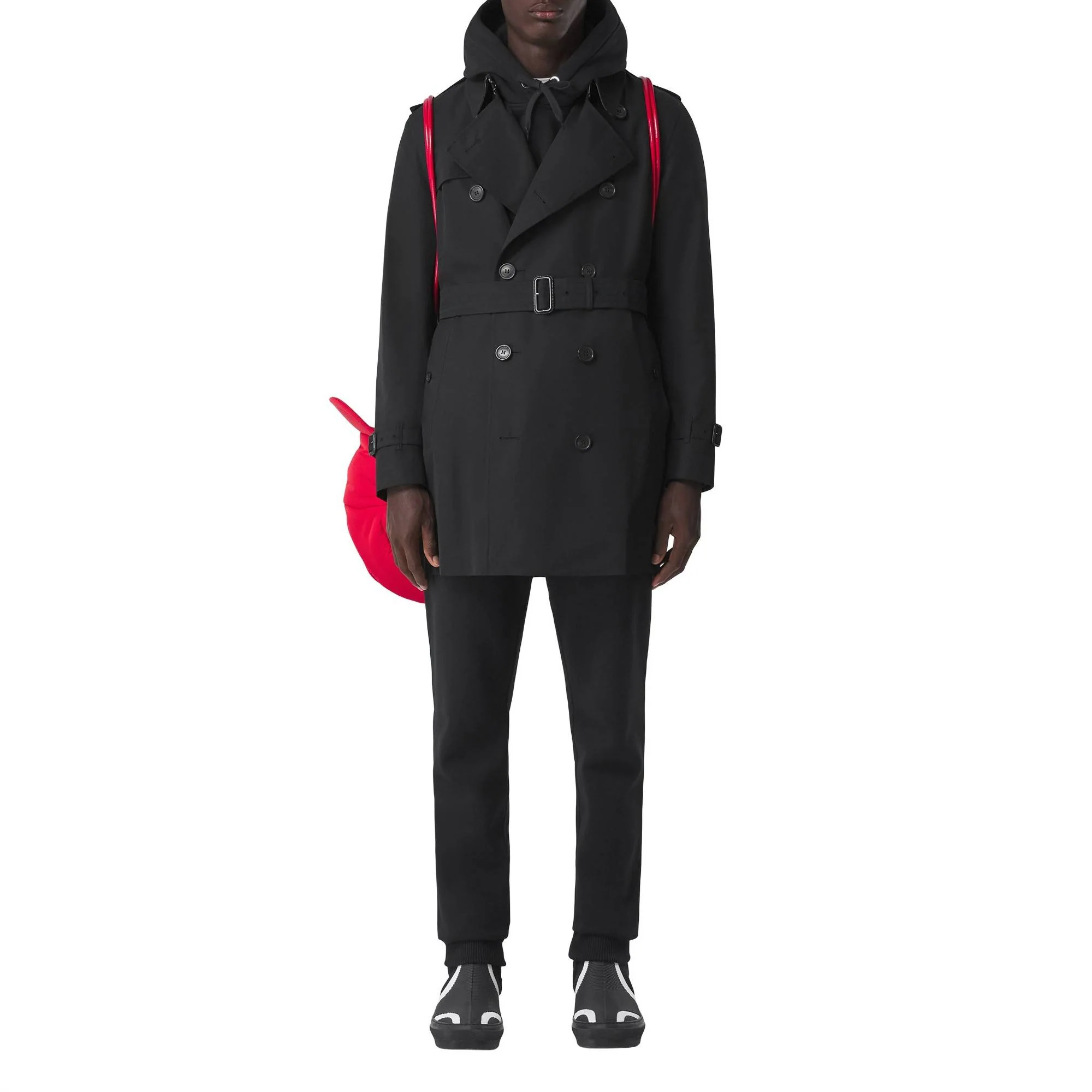 The Short Wimbledon Trench Coat - Black - Image 9