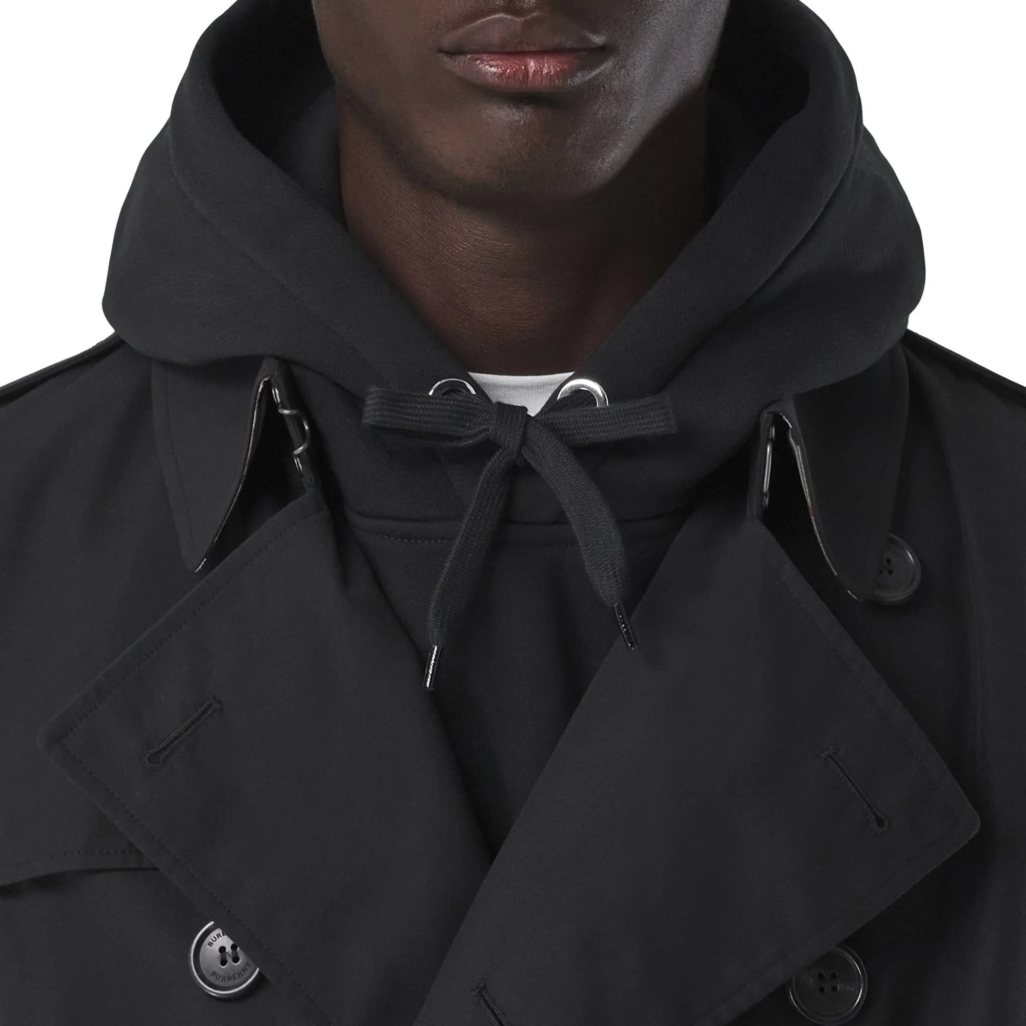 The Short Wimbledon Trench Coat - Black - Image 3