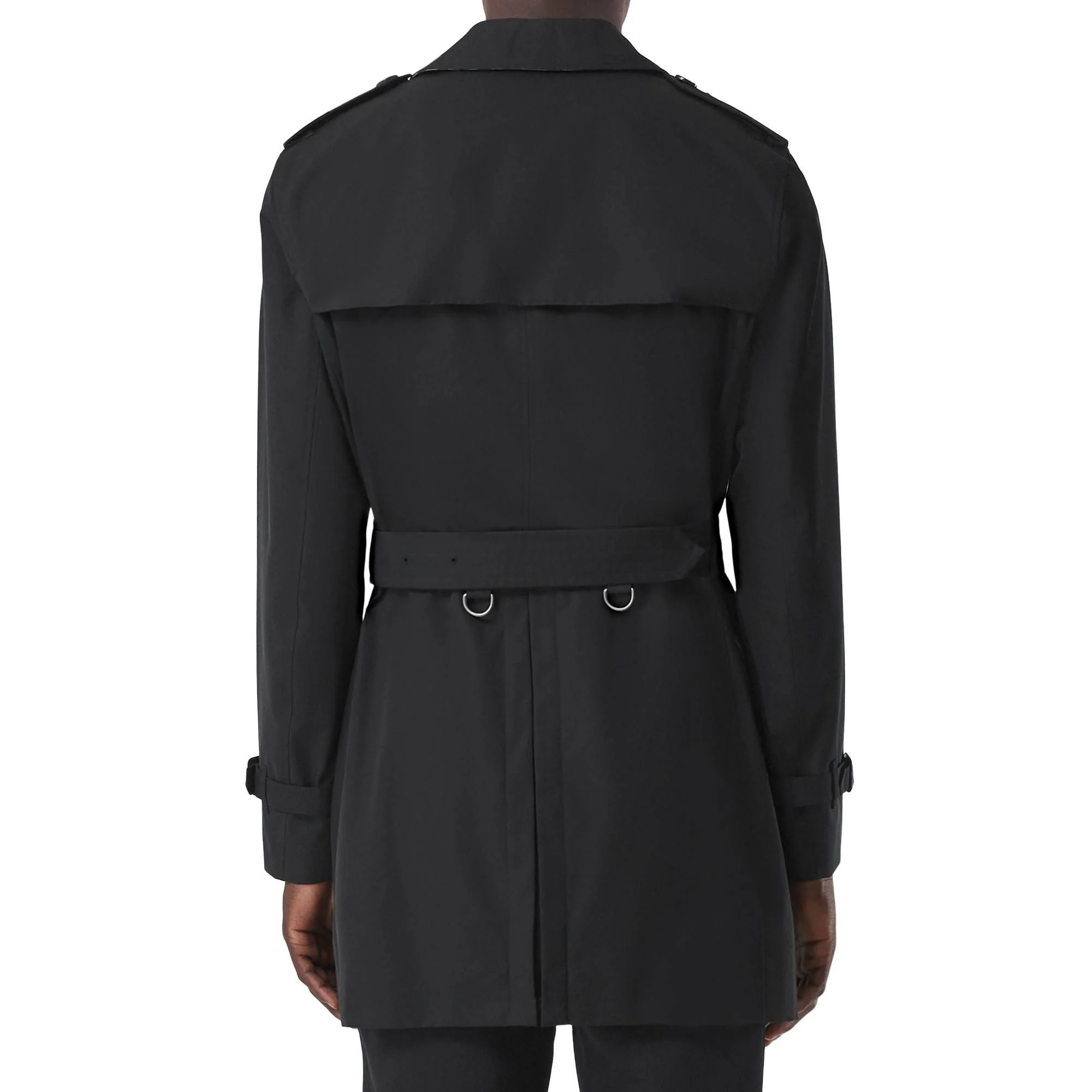 The Short Wimbledon Trench Coat - Black - Image 7