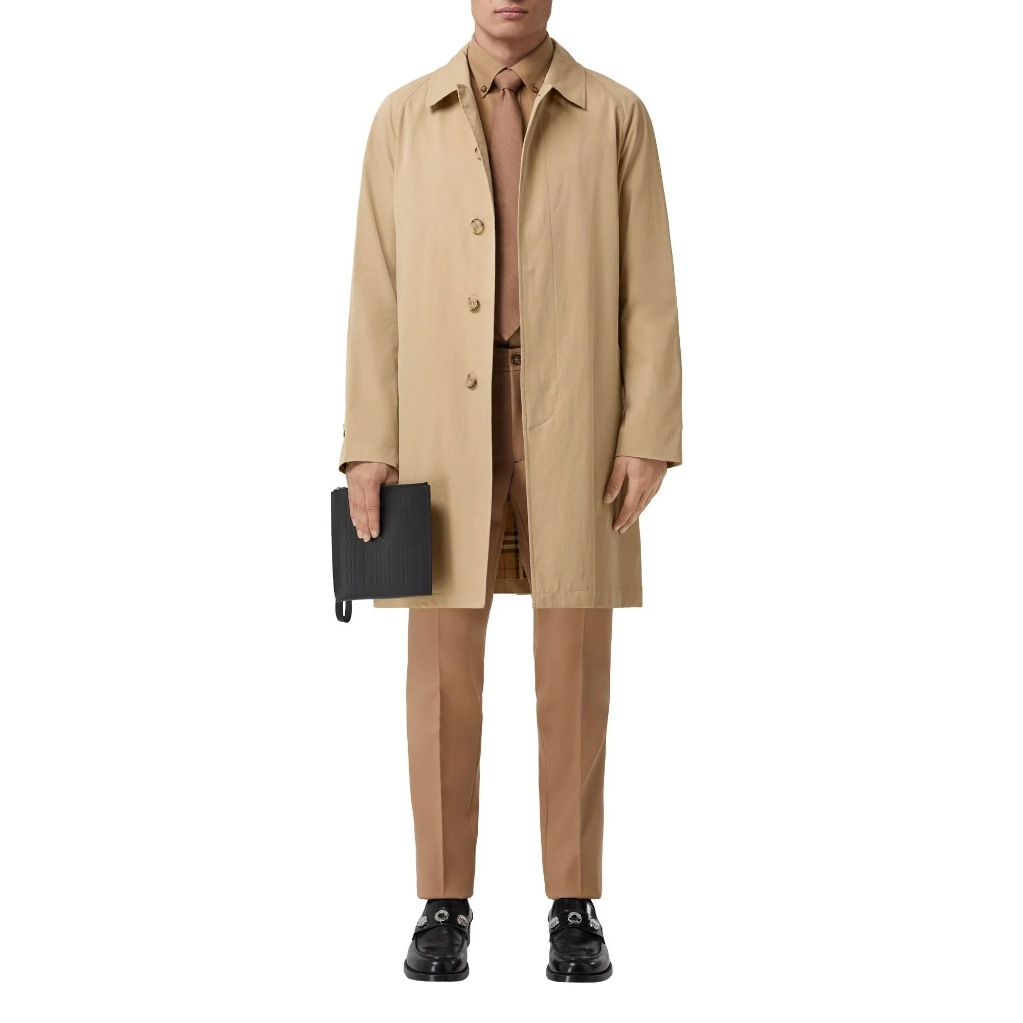 Mid-length Lightweight Camden Car Coat - Honey - Image 6