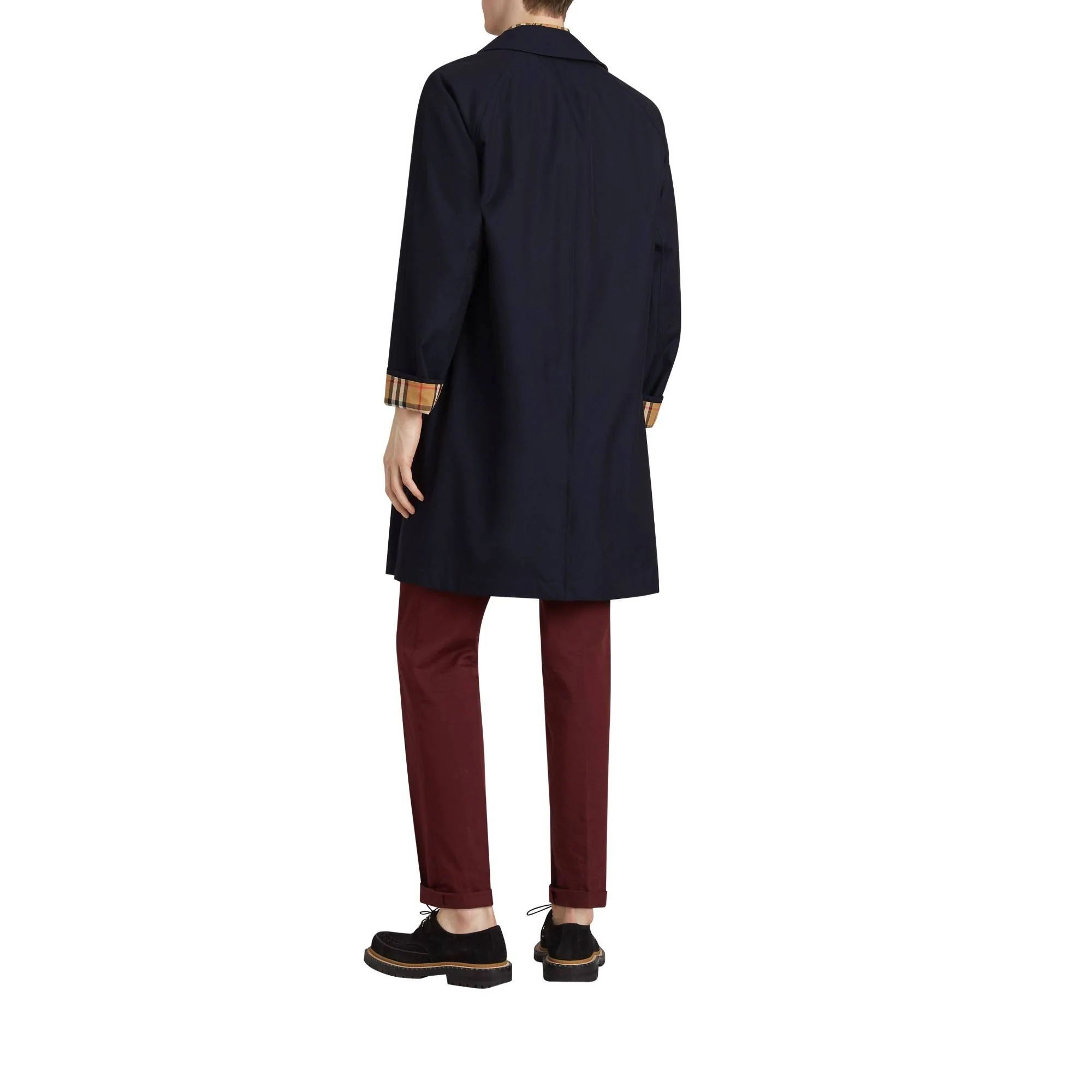 Mid-length Camden Heritage Car Coat - Blue Carbon - Image 3