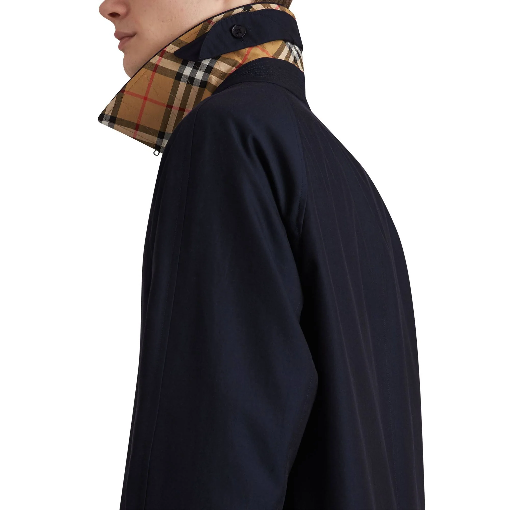 Mid-length Camden Heritage Car Coat - Blue Carbon - Image 6