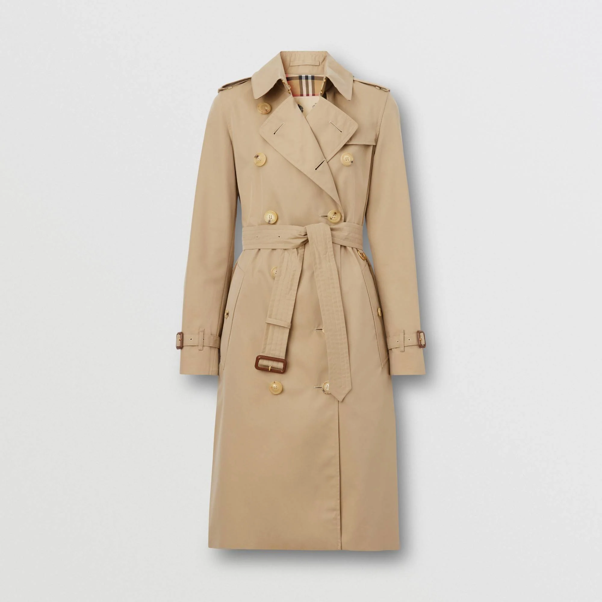 The Long Kensington Heritage Trench Coat - Honey