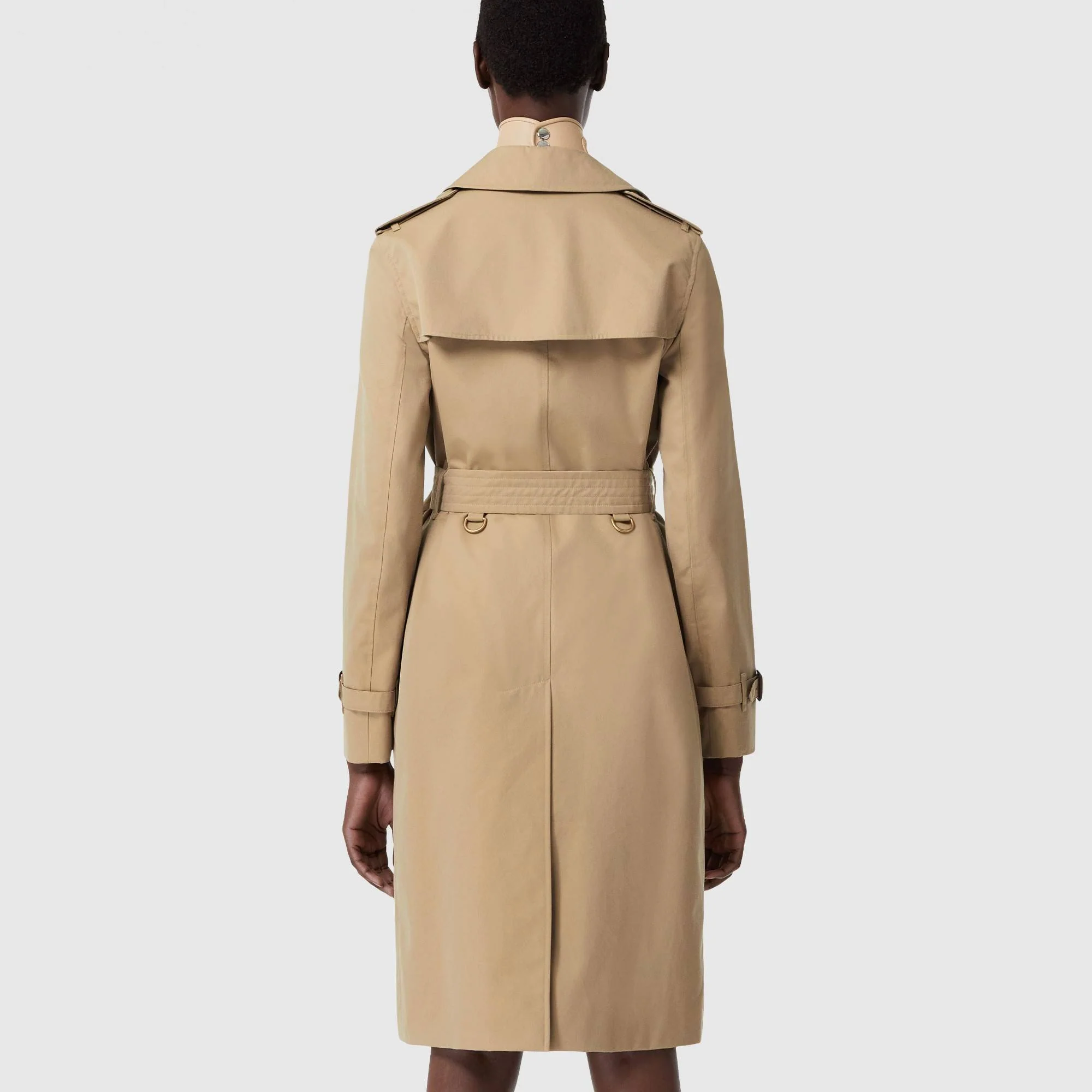 The Long Kensington Heritage Trench Coat - Honey - Image 3