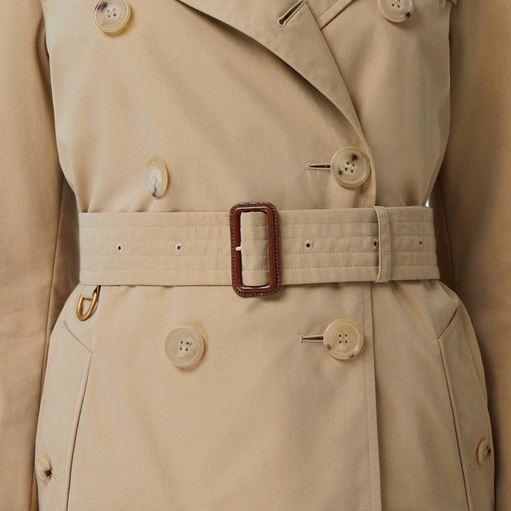 The Long Kensington Heritage Trench Coat - Honey - Image 4