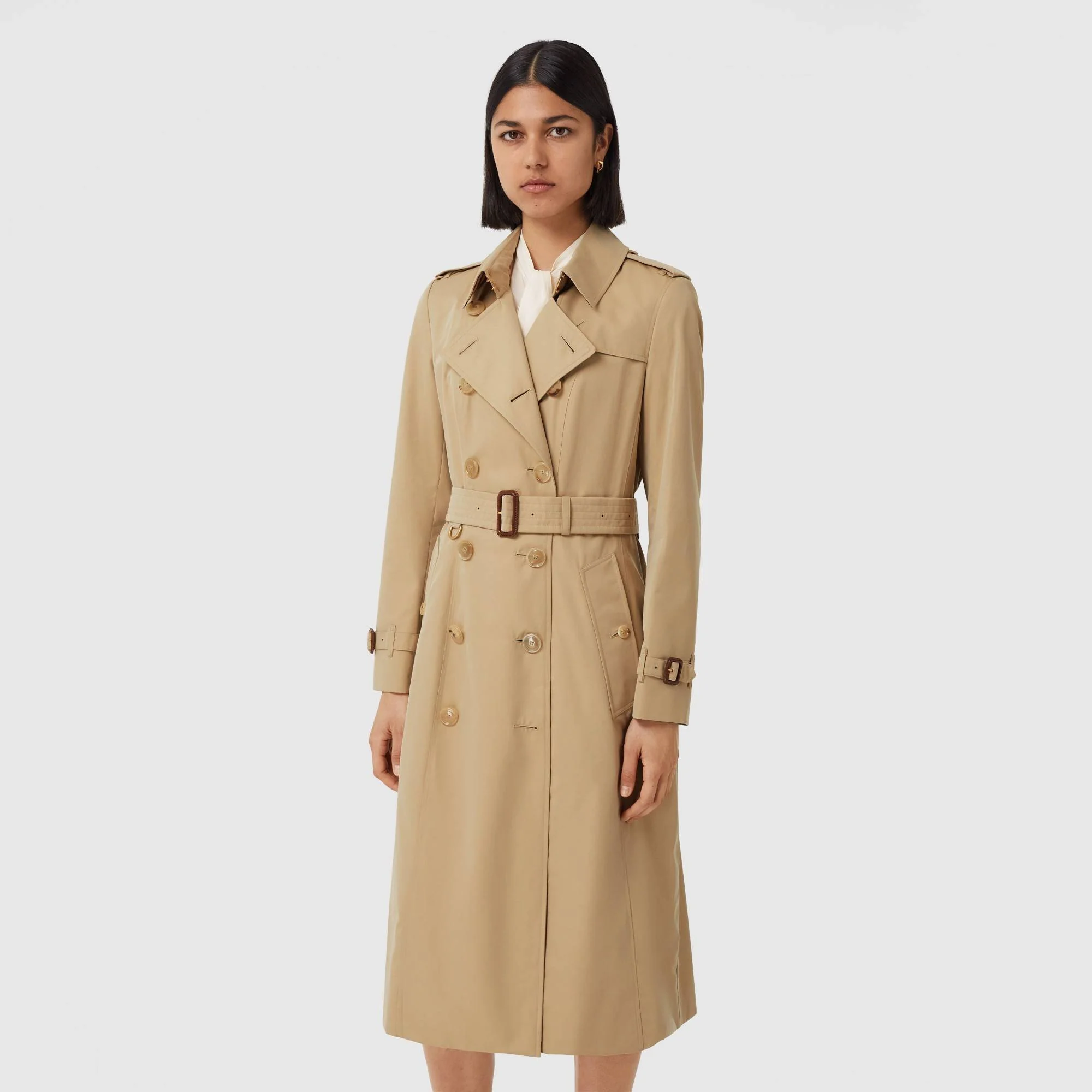 The Long Chelsea Heritage Trench Coat - Honey - Image 6