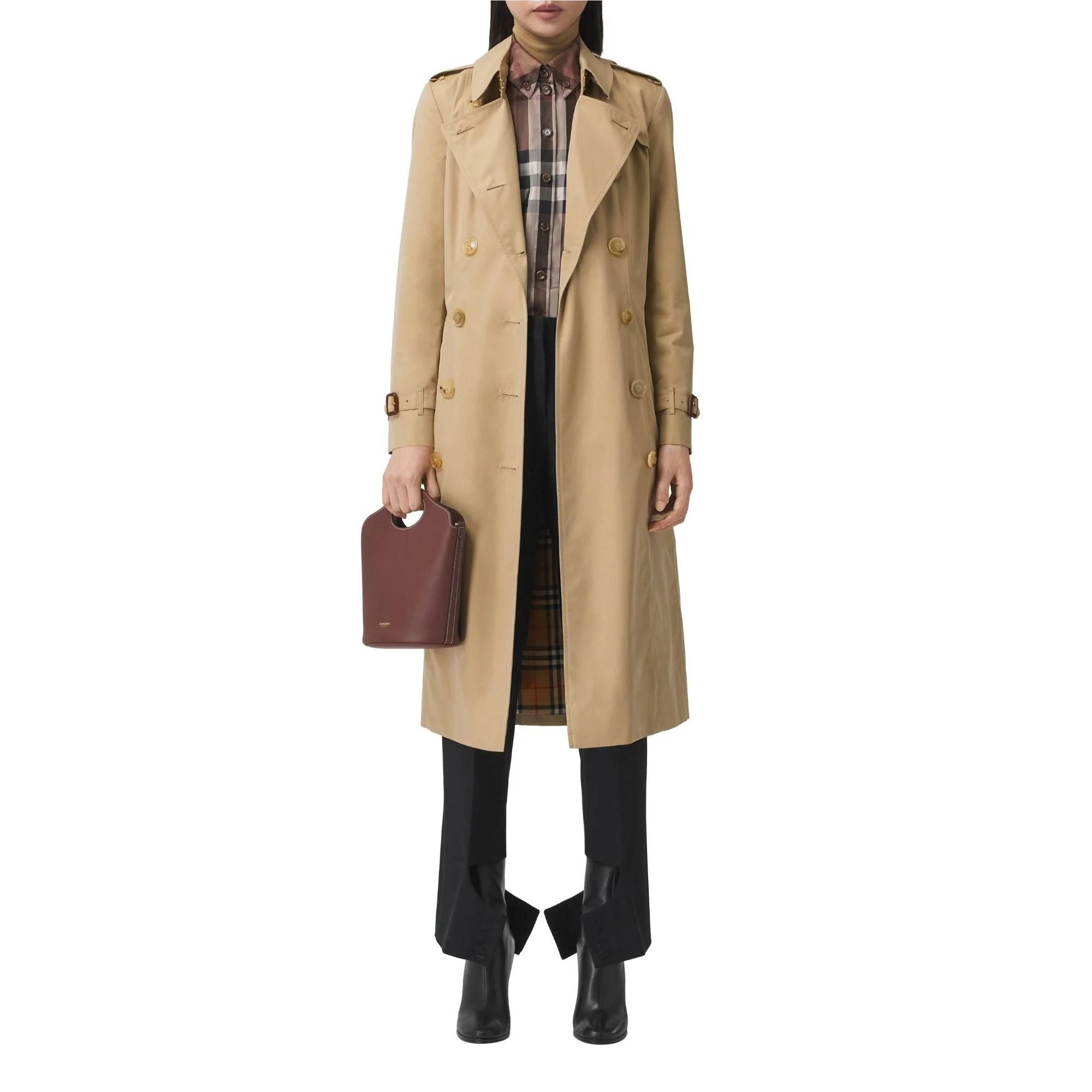 The Long Chelsea Heritage Trench Coat - Honey - Image 15
