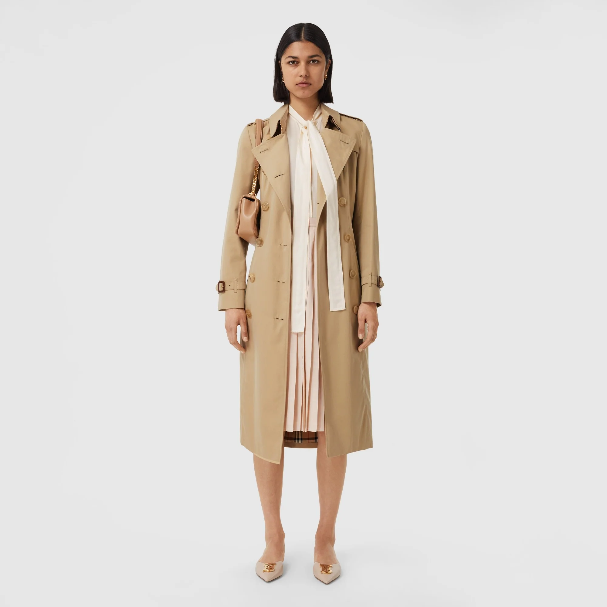 The Long Chelsea Heritage Trench Coat - Honey - Image 7