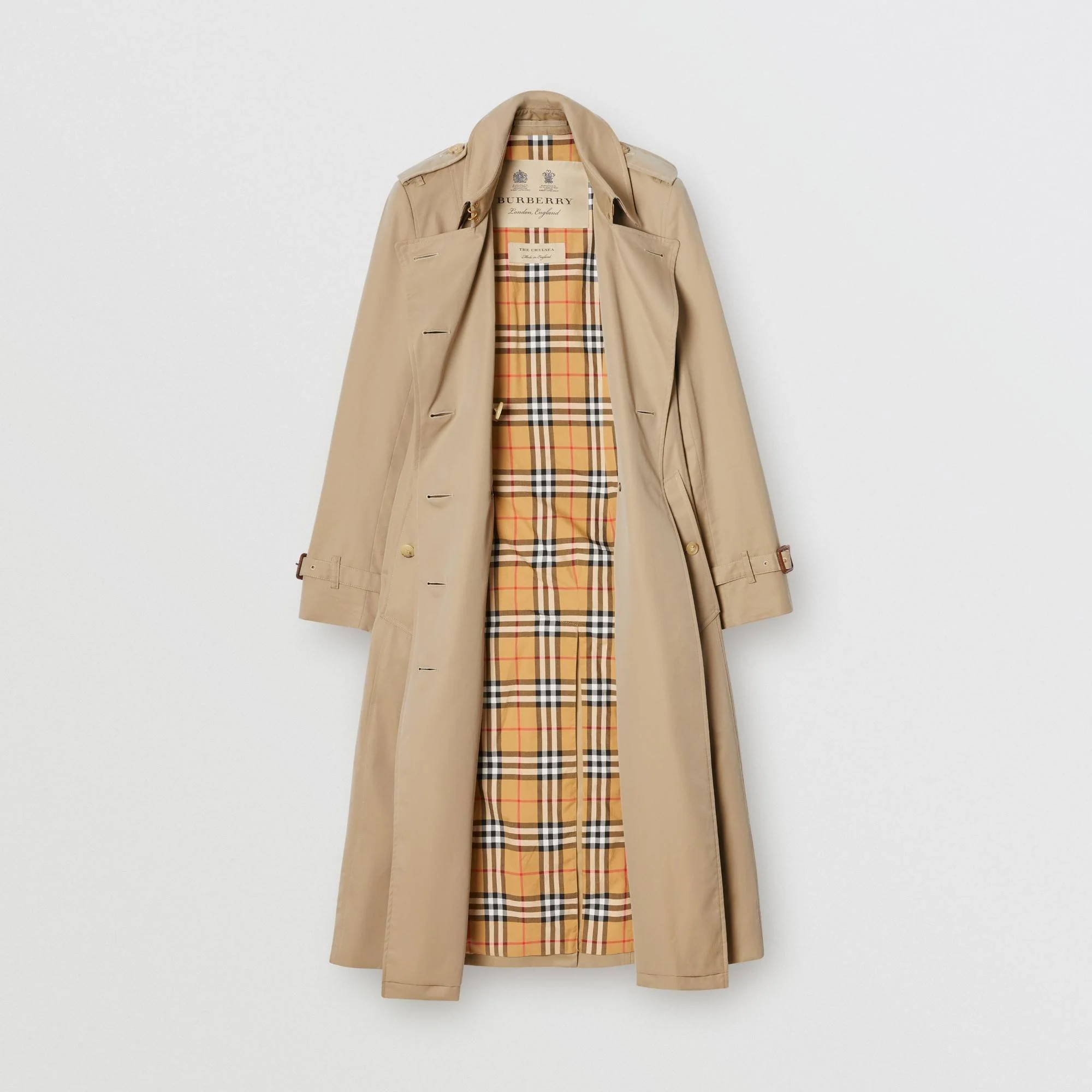 The Long Chelsea Heritage Trench Coat - Honey - Image 9