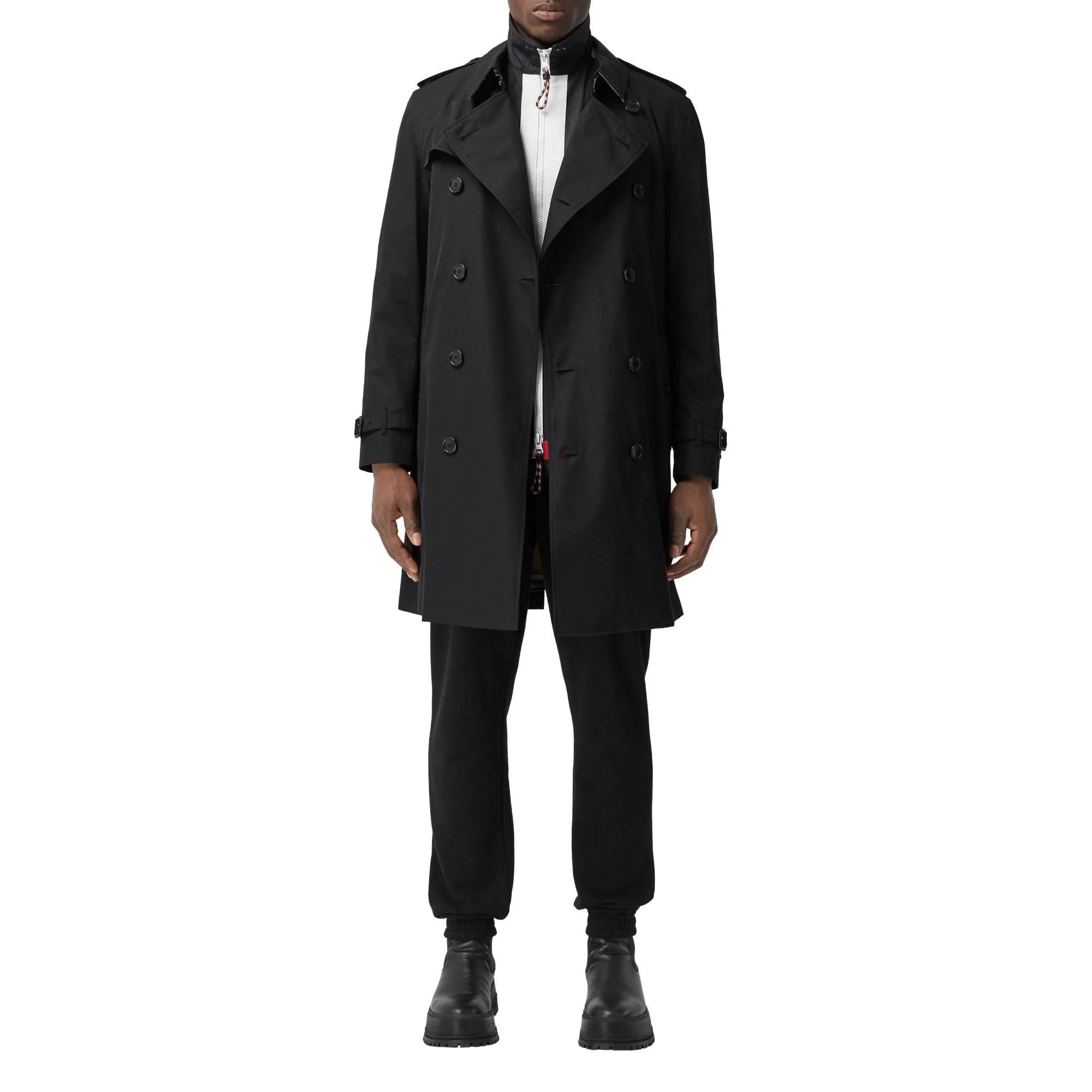 The Mid-length Kensington Heritage Trench Coat - Black - Image 3