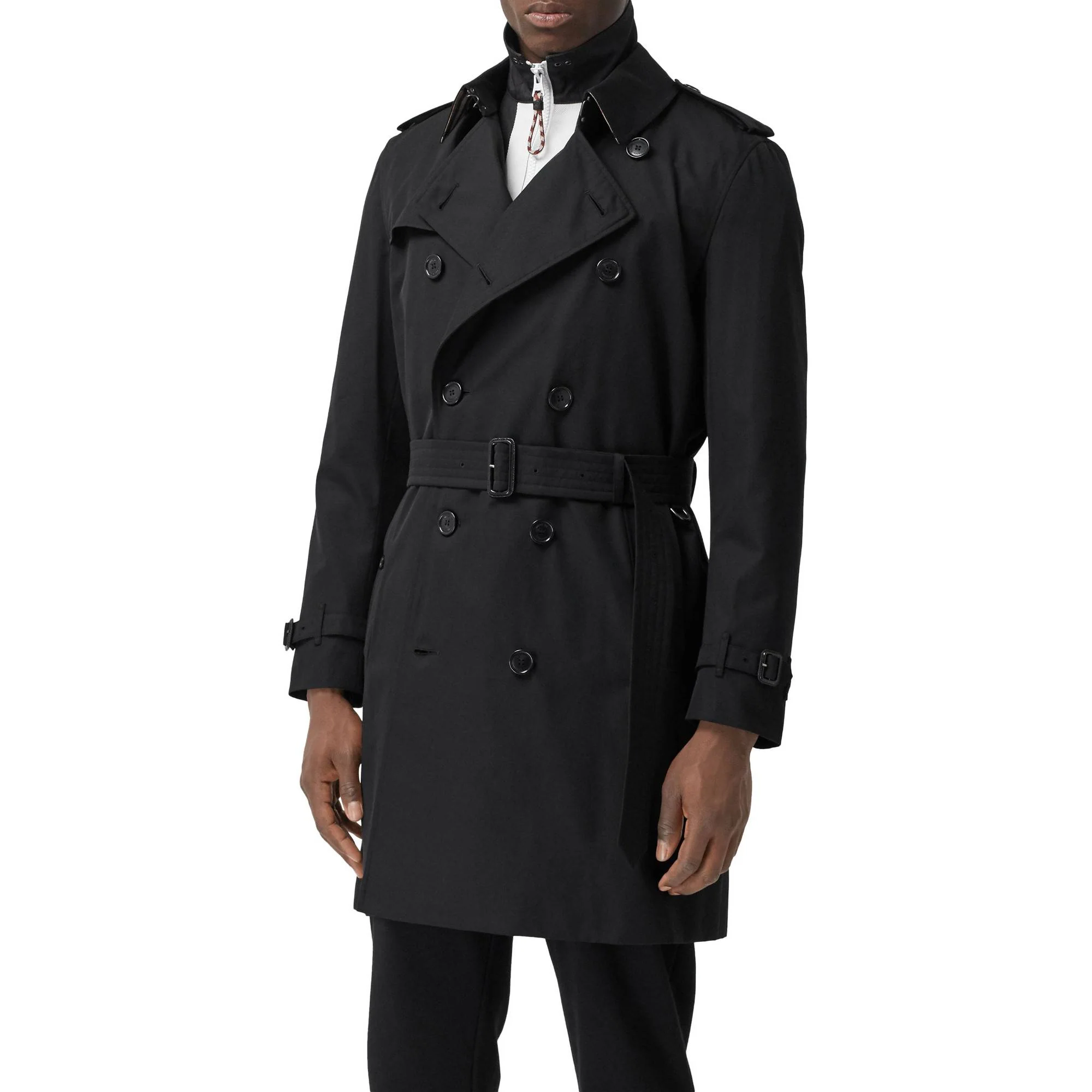 The Mid-length Kensington Heritage Trench Coat - Black - Image 4