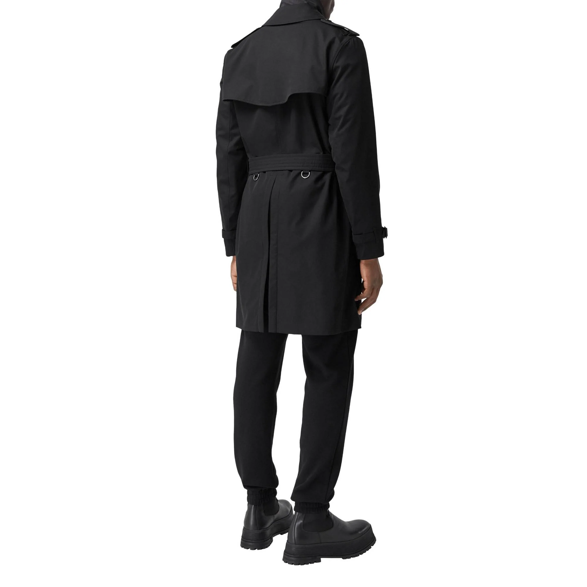 The Mid-length Kensington Heritage Trench Coat - Black - Image 5