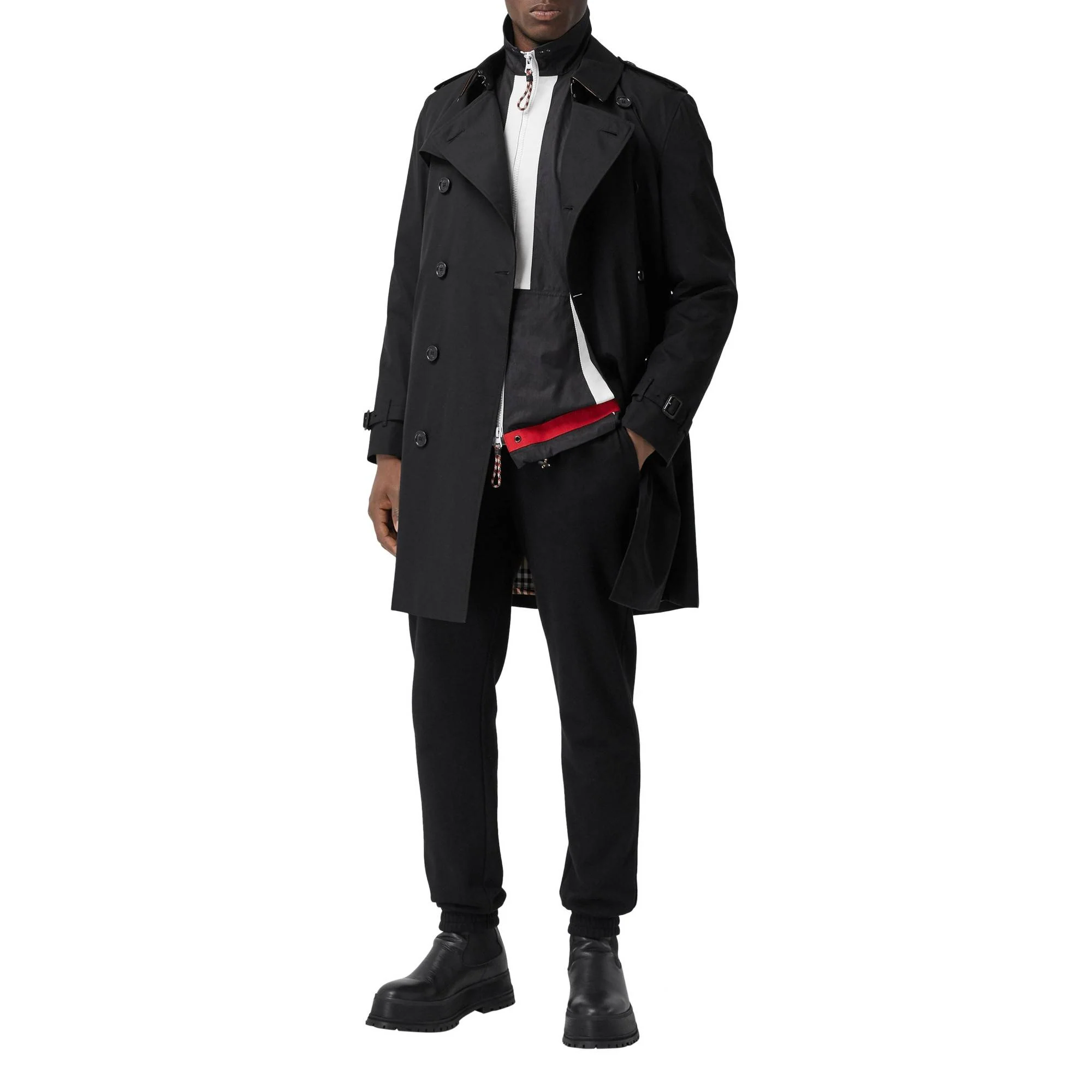 The Mid-length Kensington Heritage Trench Coat - Black - Image 7