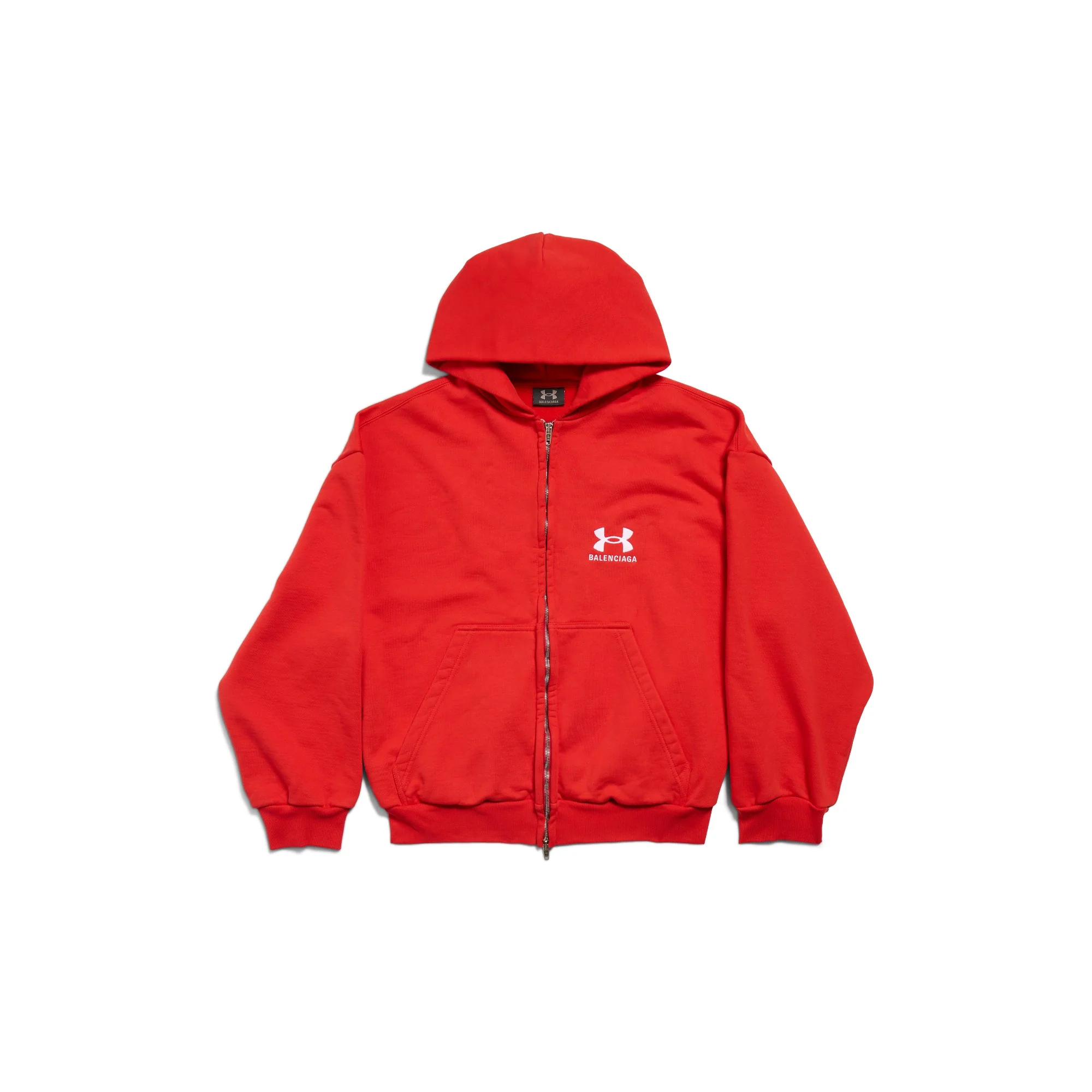 Under Armour Regular Zip-Up Hoodie - Red/White