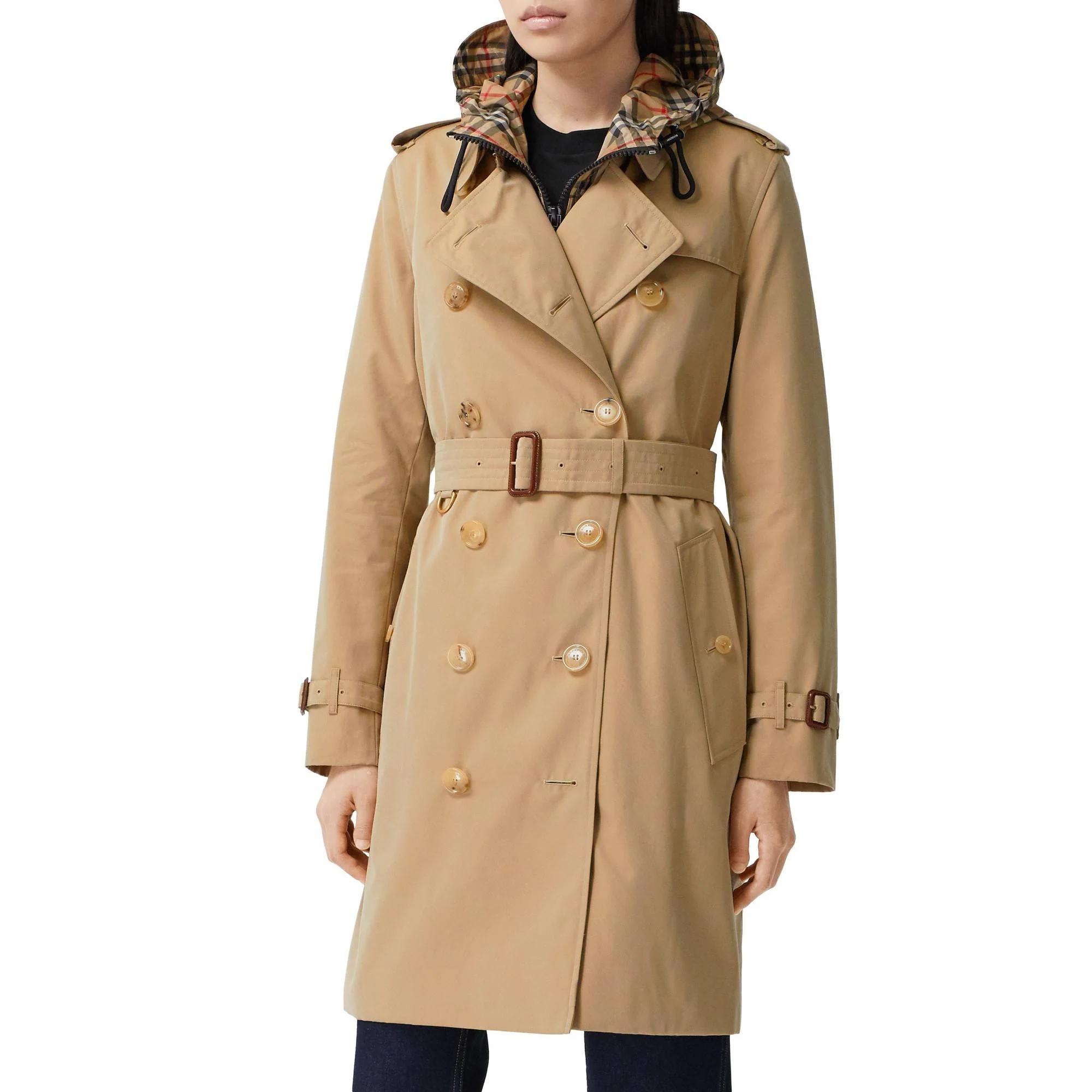 The Mid-length Kensington Heritage Trench Coat - Honey - Image 10
