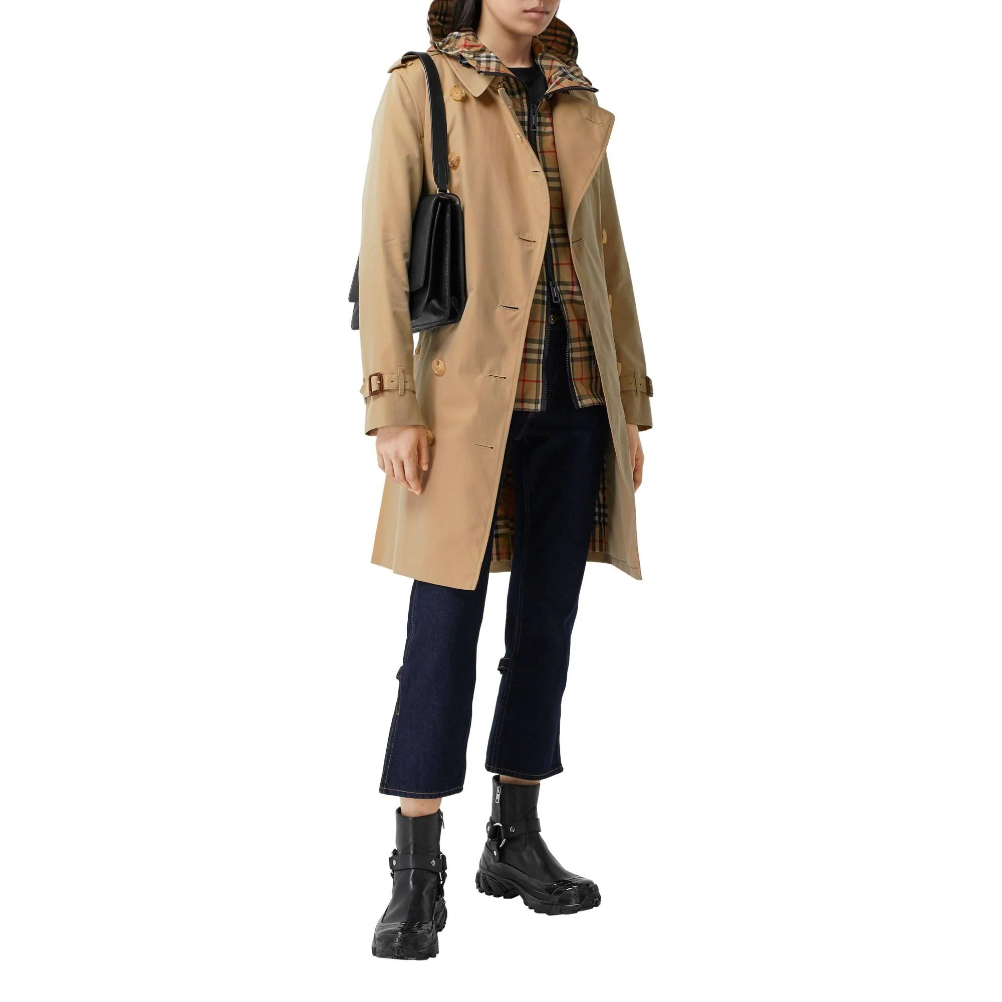 The Mid-length Kensington Heritage Trench Coat - Honey - Image 11