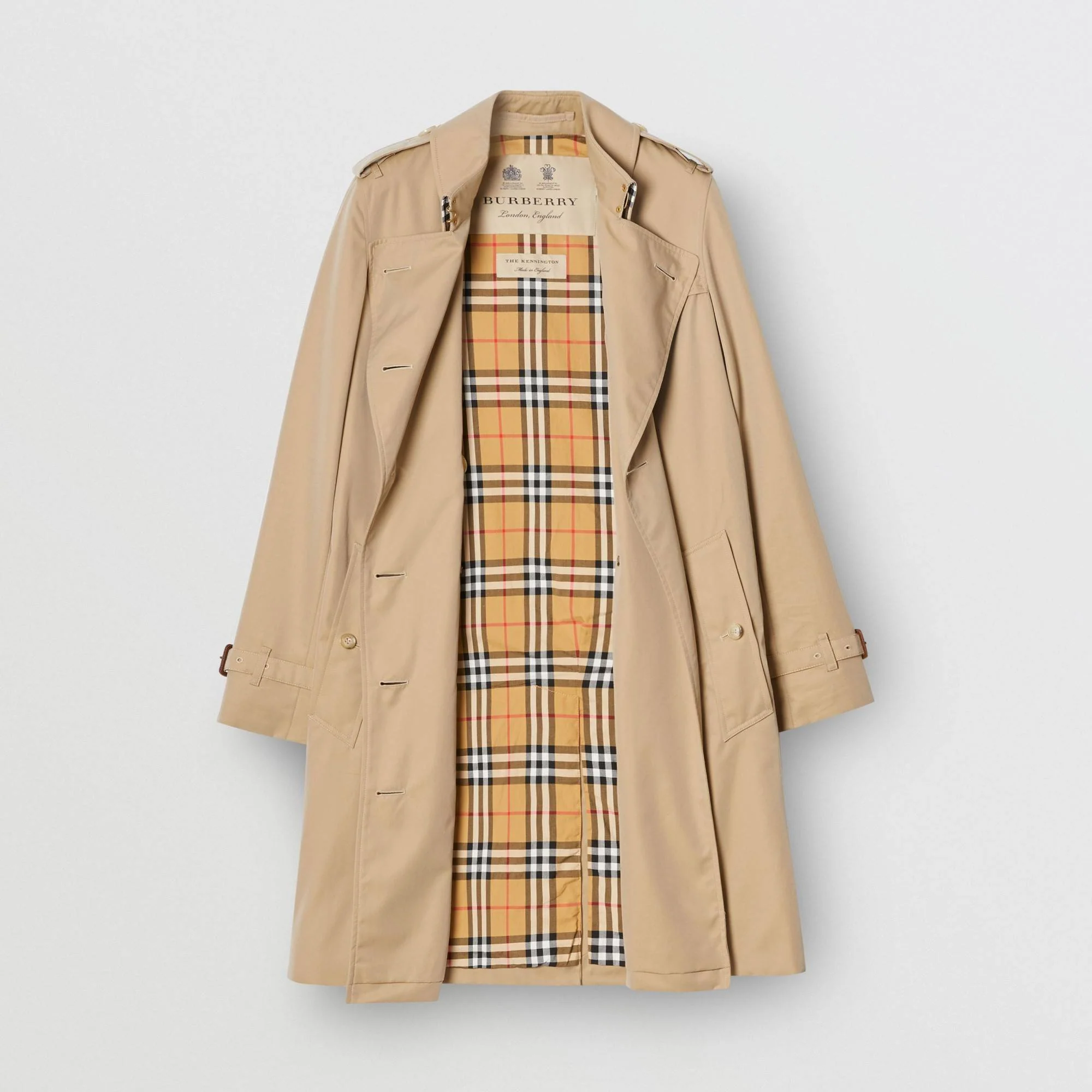 The Mid-length Kensington Heritage Trench Coat - Honey - Image 6