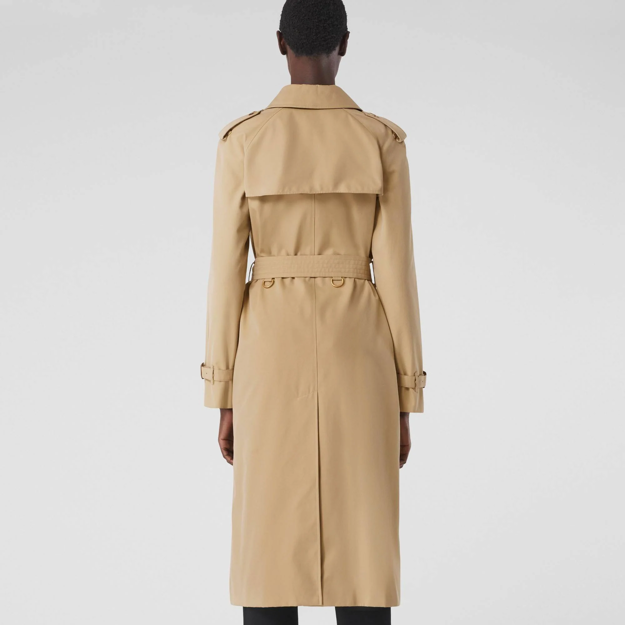 Long Waterloo Heritage Trench Coat - Honey - Image 3