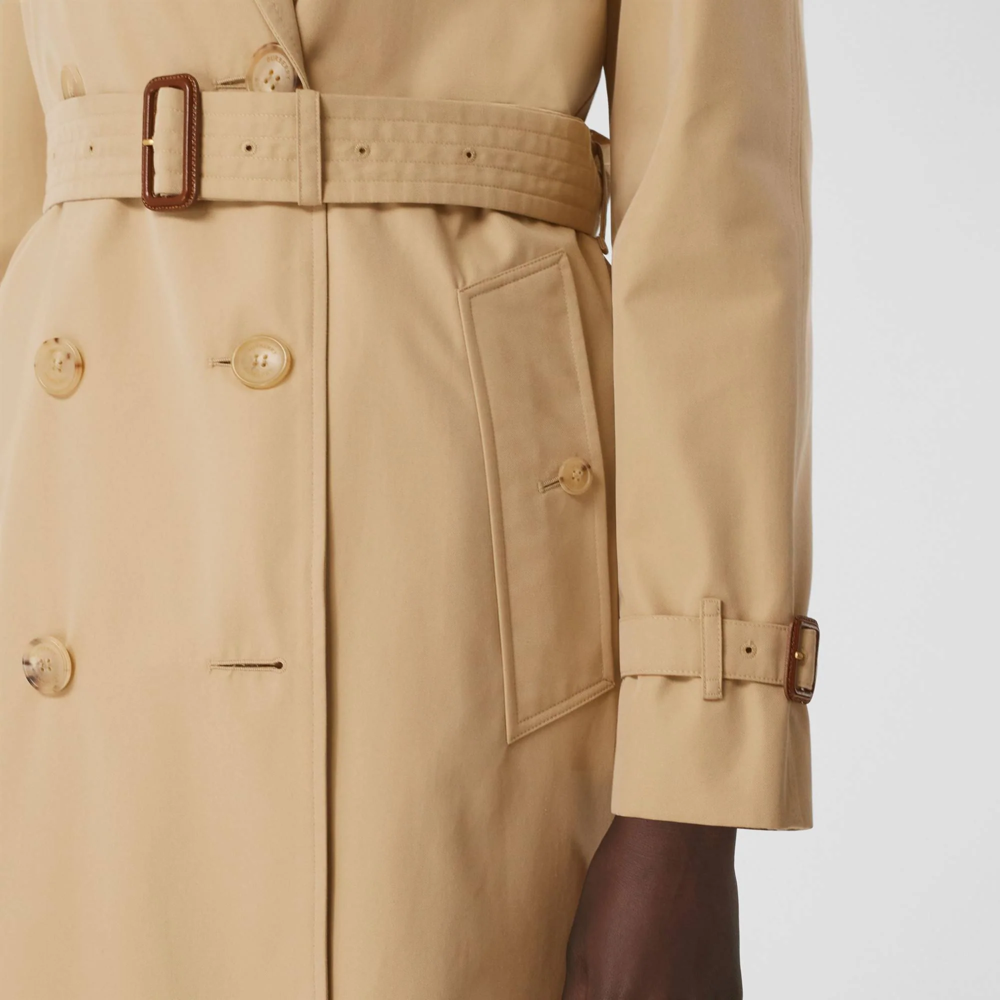 Long Waterloo Heritage Trench Coat - Honey - Image 4