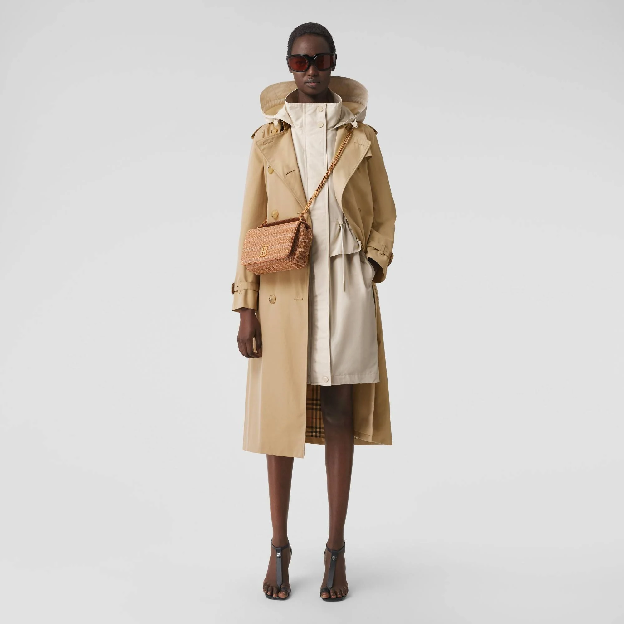 Long Waterloo Heritage Trench Coat - Honey - Image 6