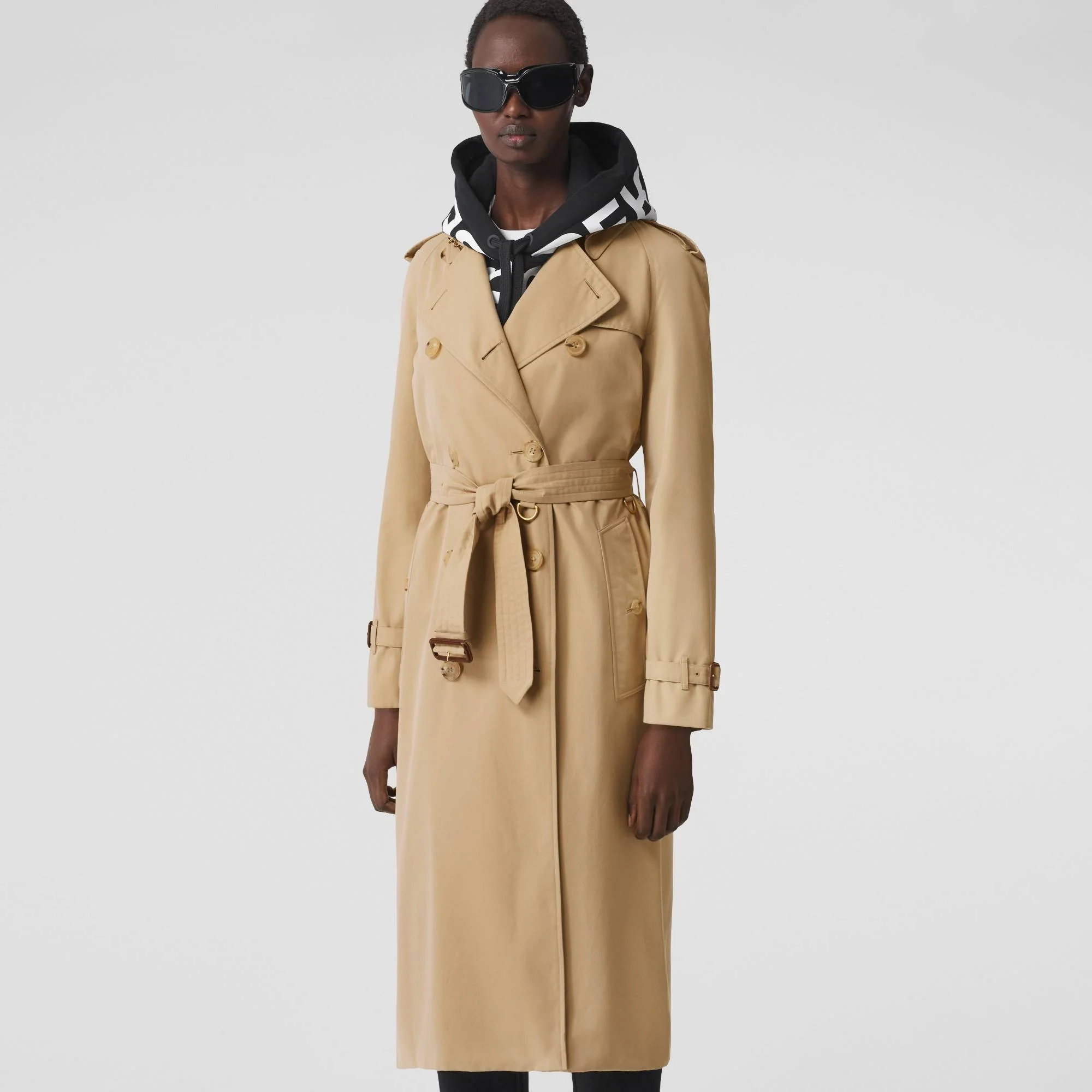 Long Waterloo Heritage Trench Coat - Honey - Image 7