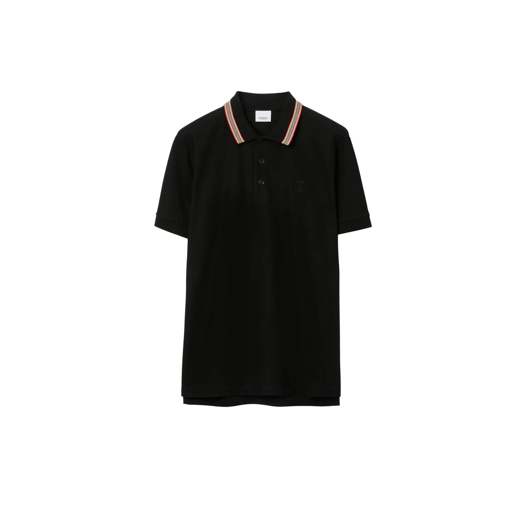 Cotton Polo Shirt - Black