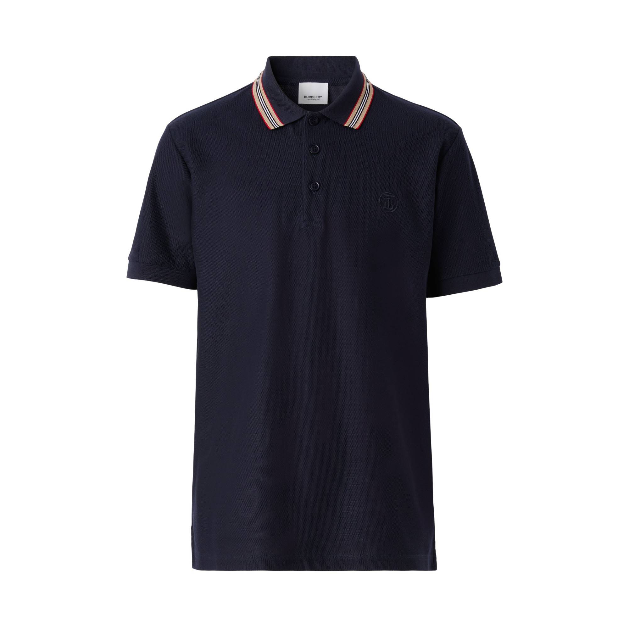 Cotton Polo Shirt - Coal Blue
