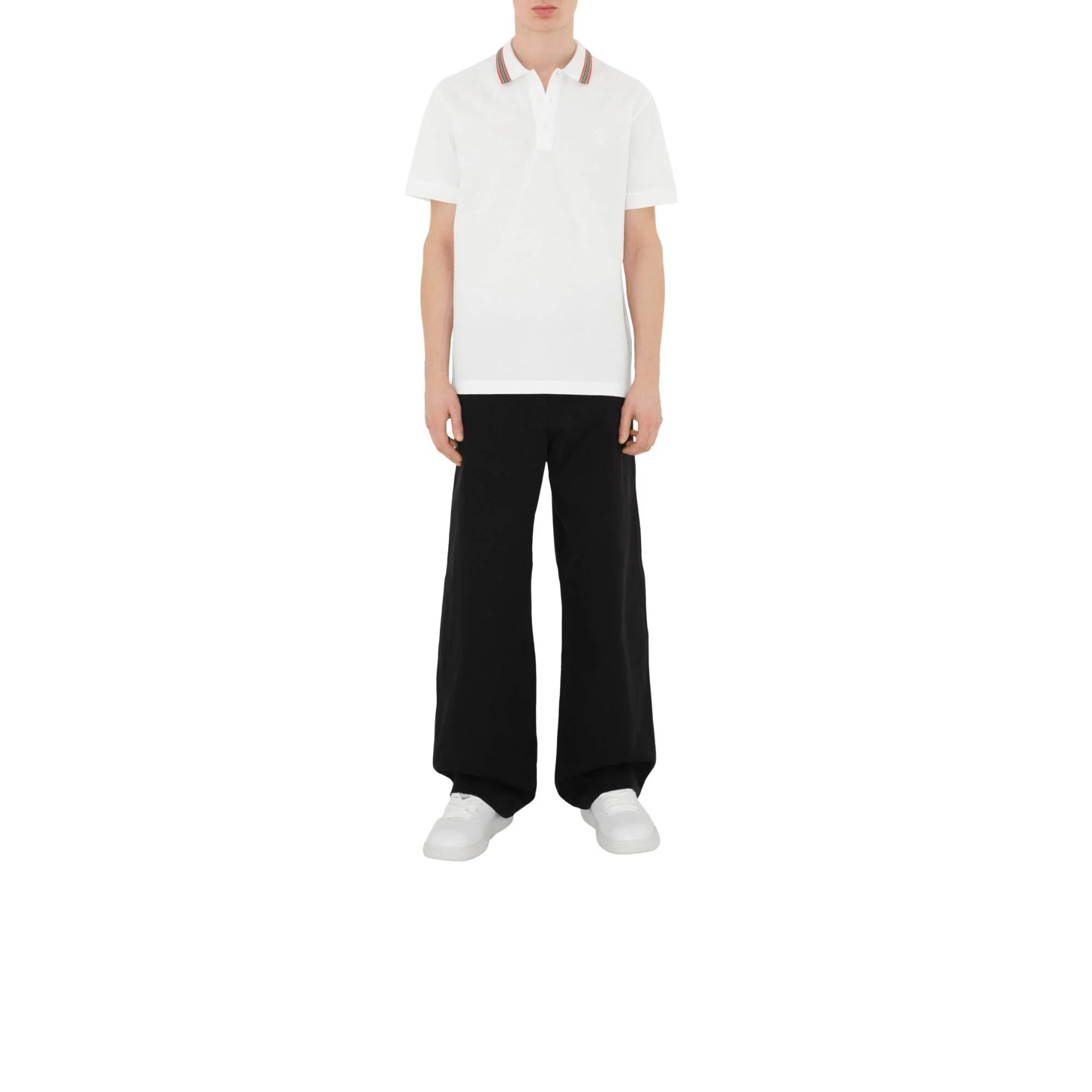 Cotton Polo Shirt - White - Image 2