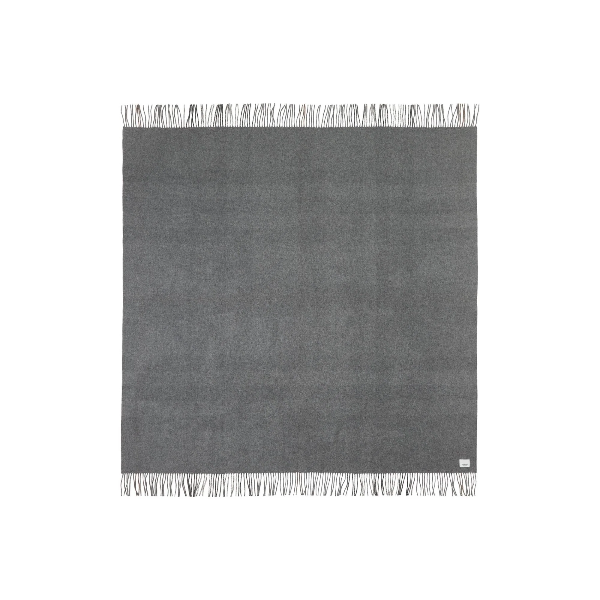 Exaggerated Check Cashmere Blanket - Grey - Image 3