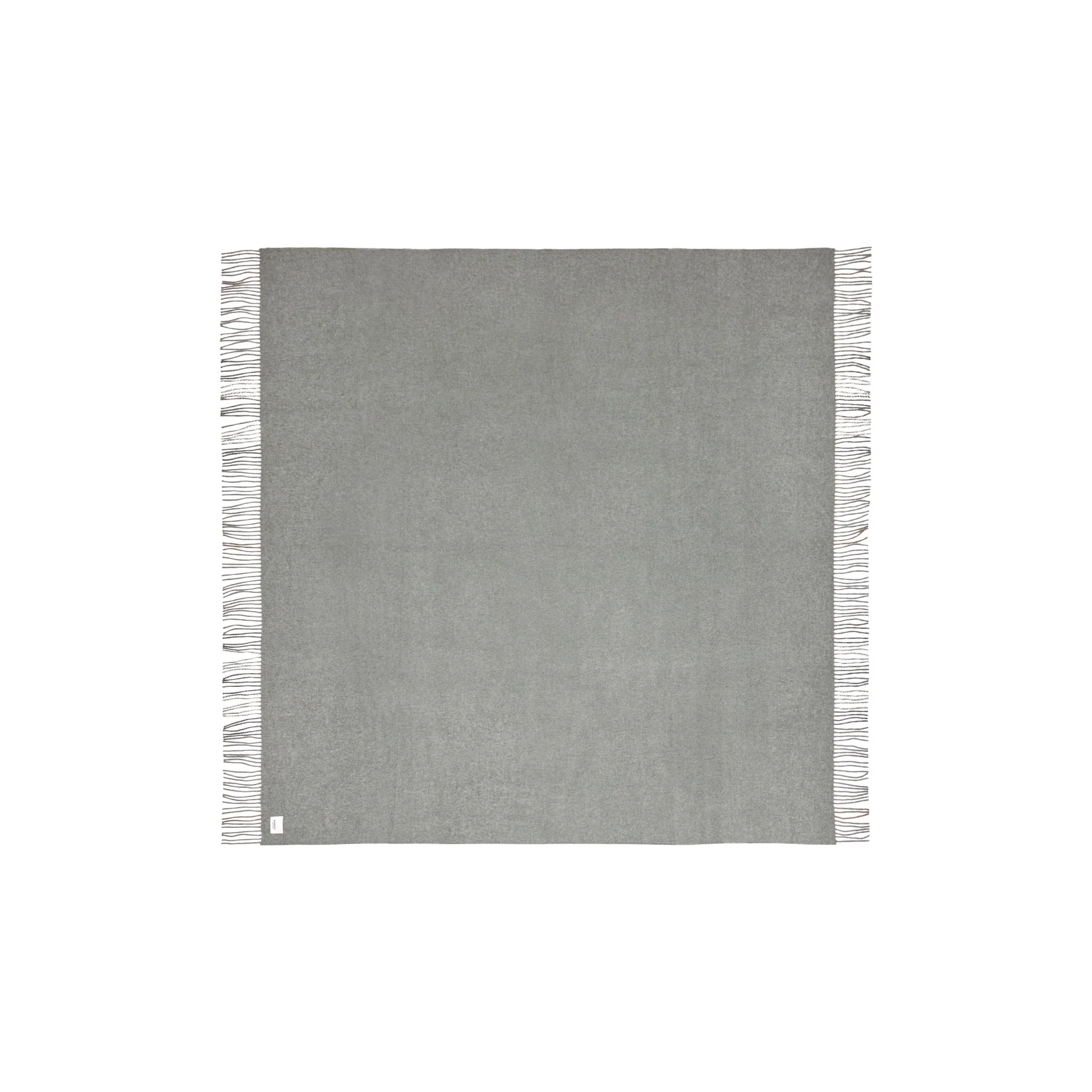 Exaggerated Check Cashmere Blanket - Grey - Image 4